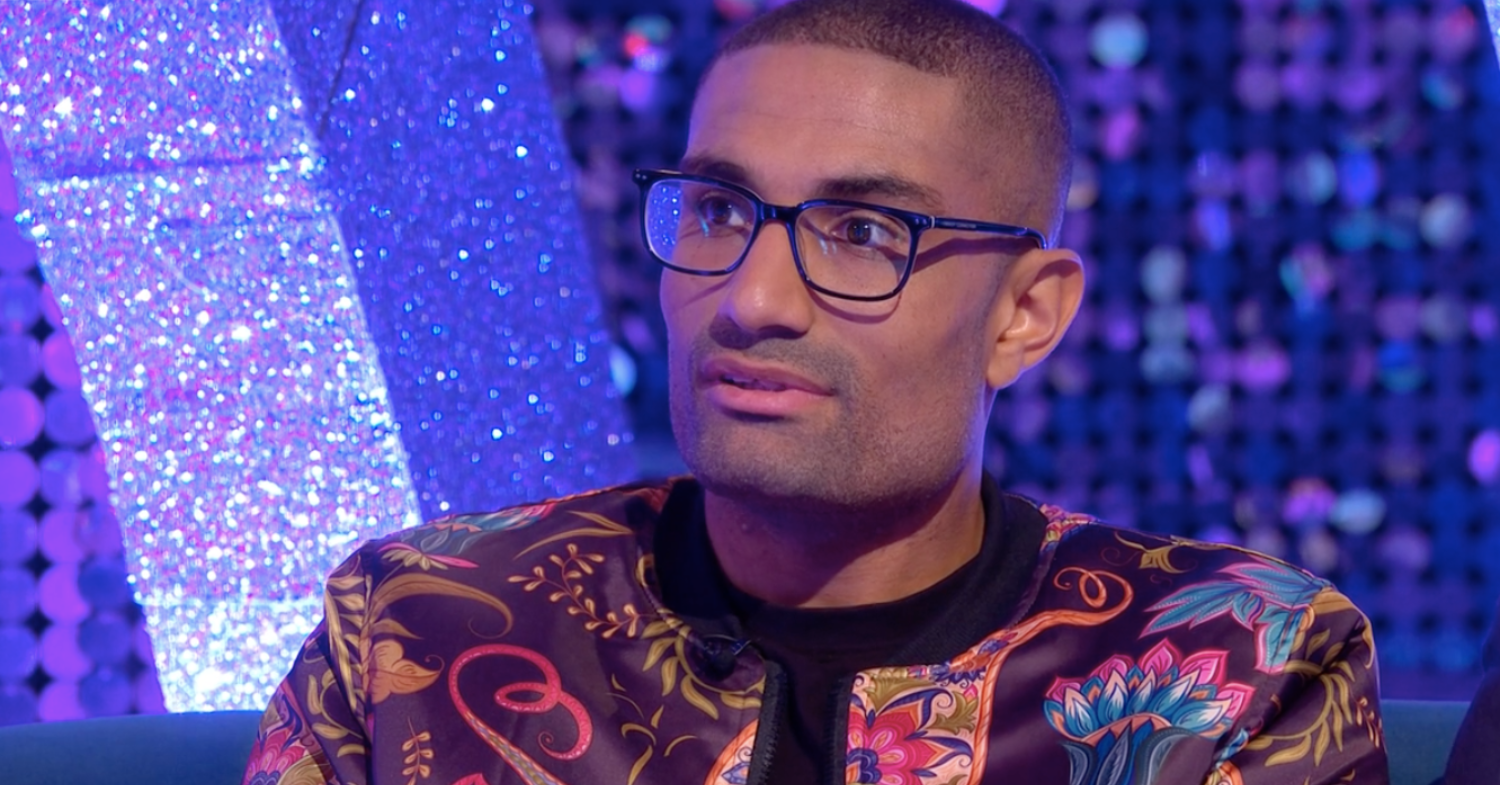 Close up of Richie Anderson during his Strictly chat