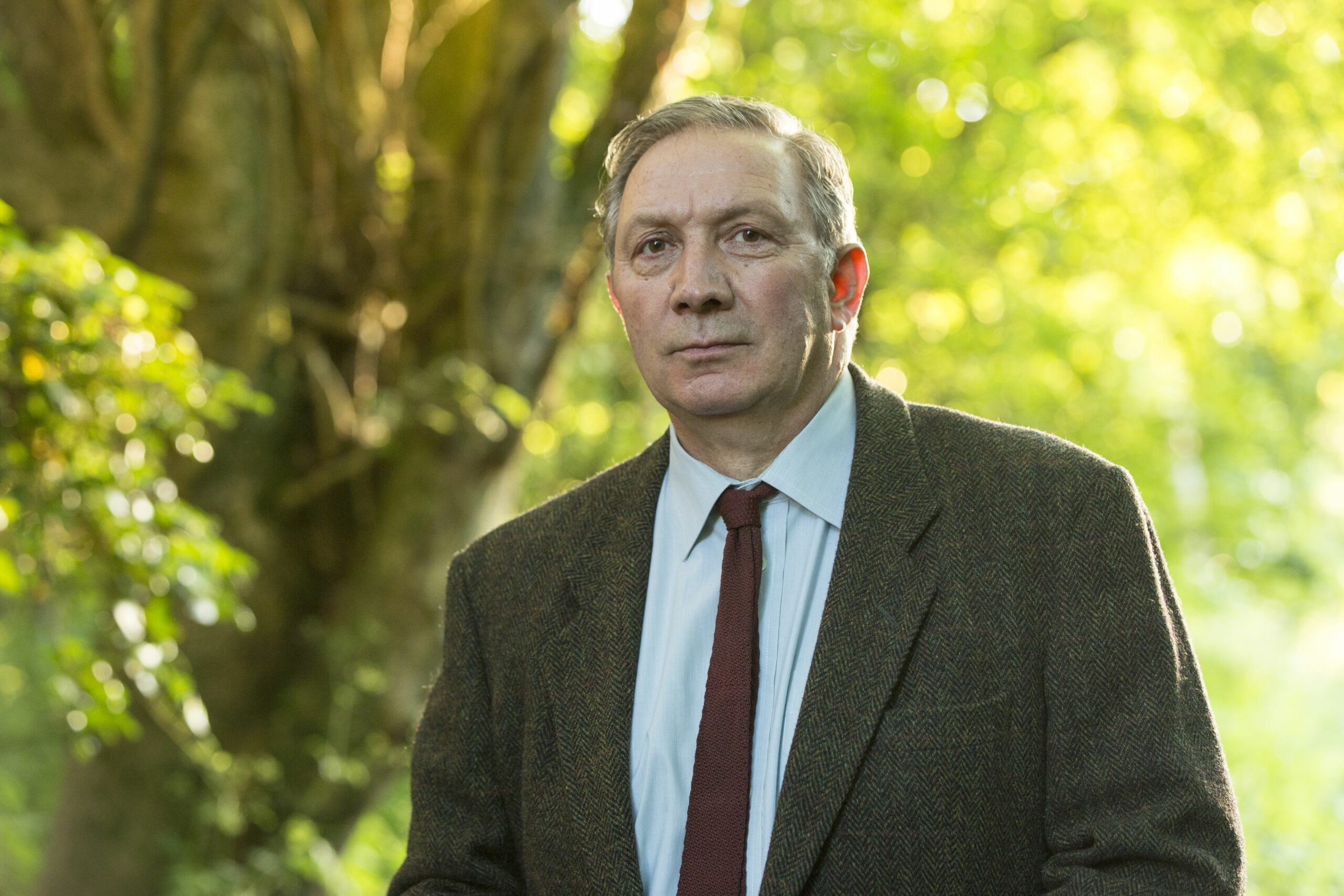 Richard Hope in character in Broadchurch