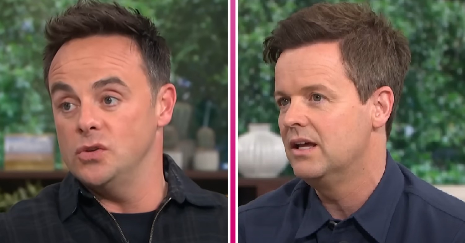 Ant and Dec speaking on This Morning