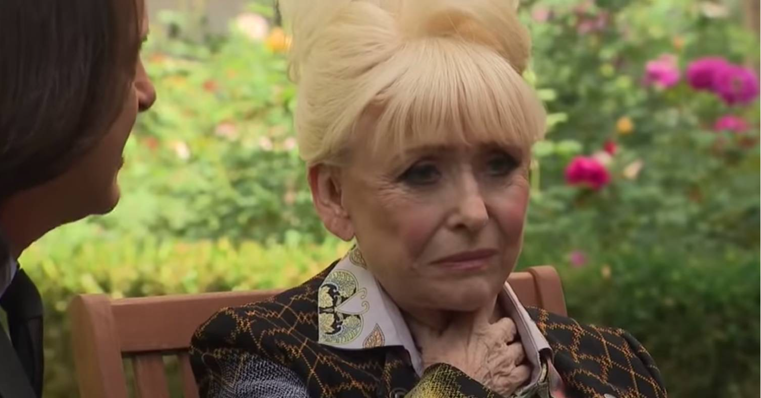 Barbara Windsor looking sad