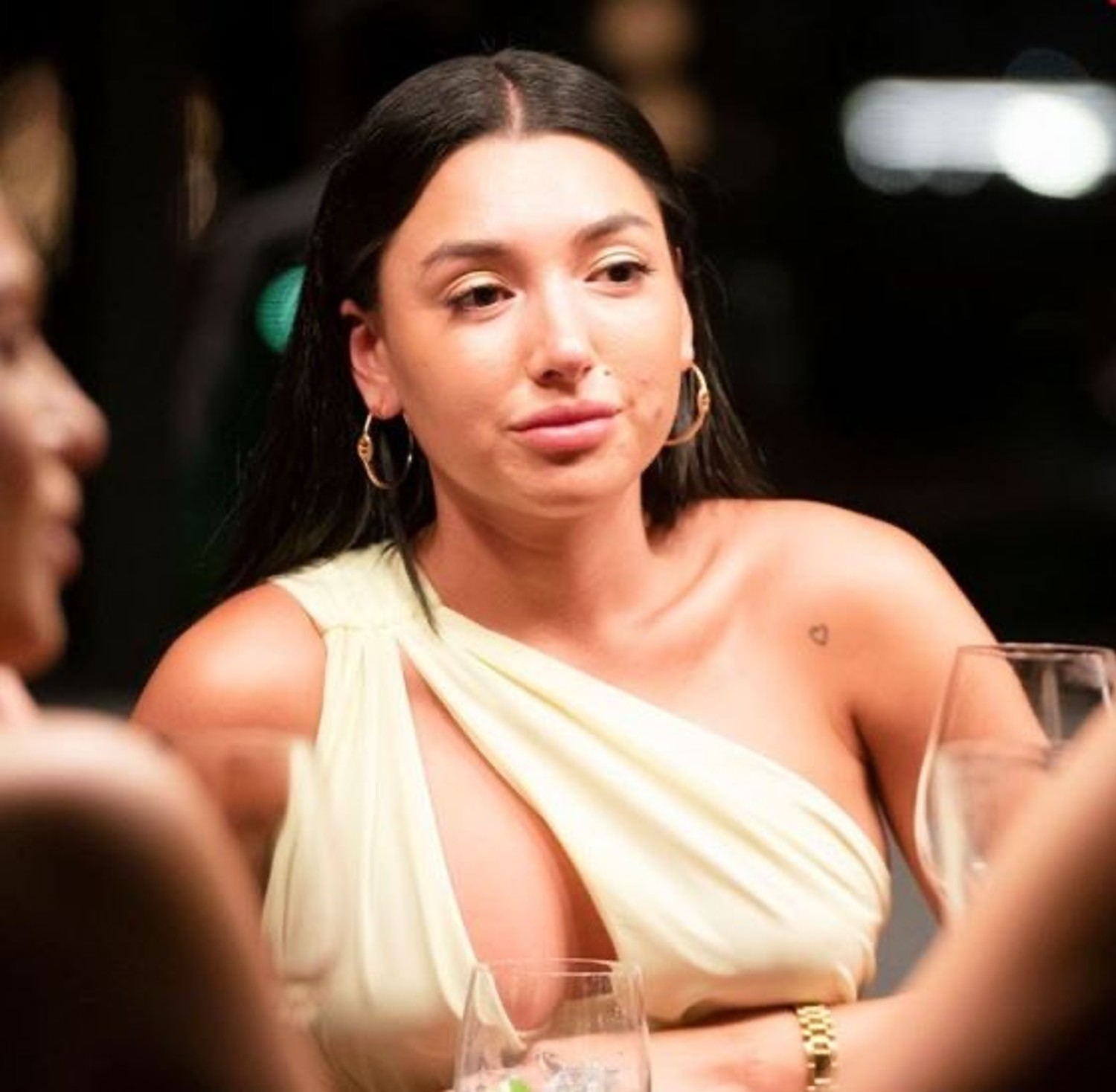 Ella Ding with a straight face in Married At First Sight Australia