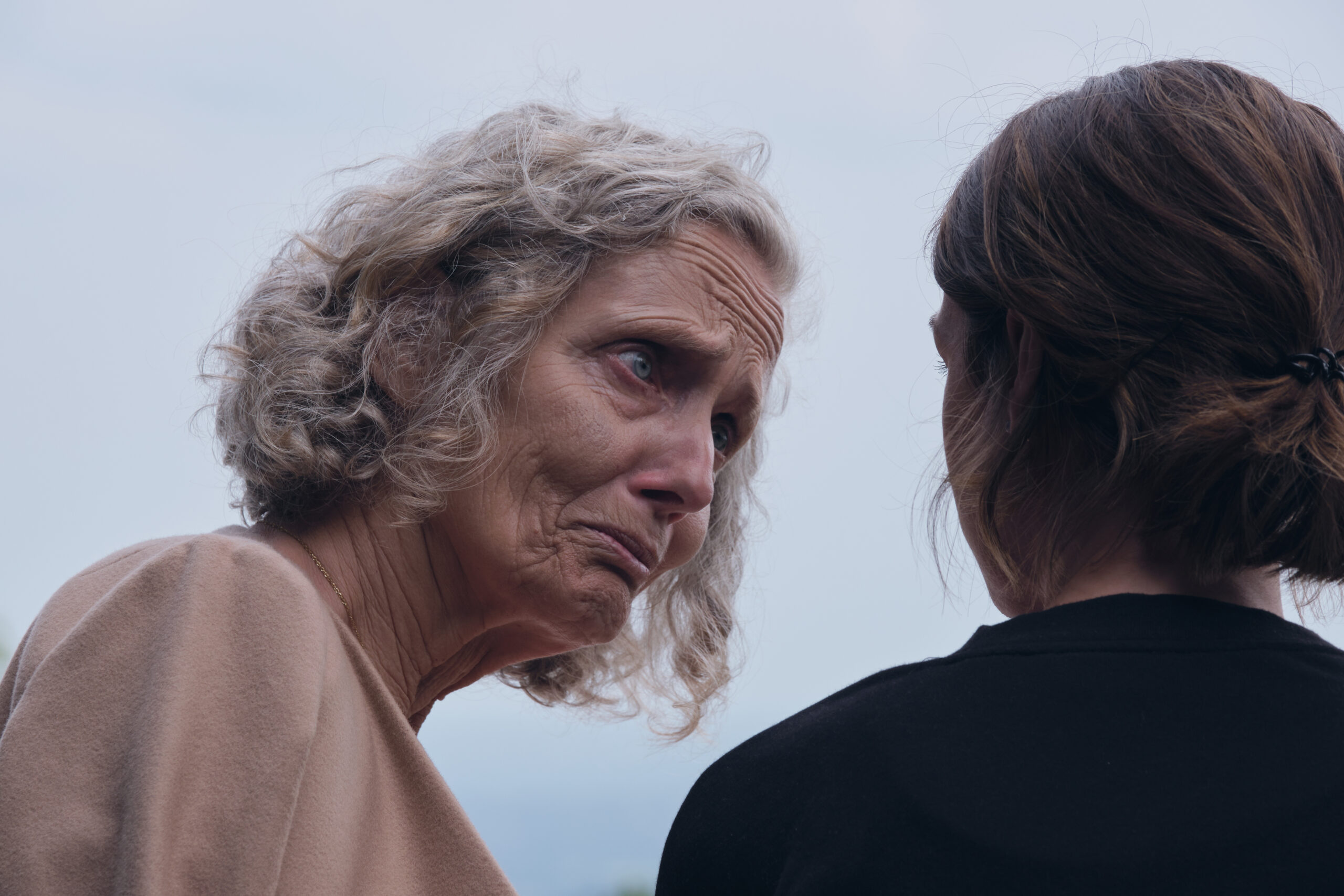 Barbara Marten as Sylvia in The Devil's Hour looking distressed