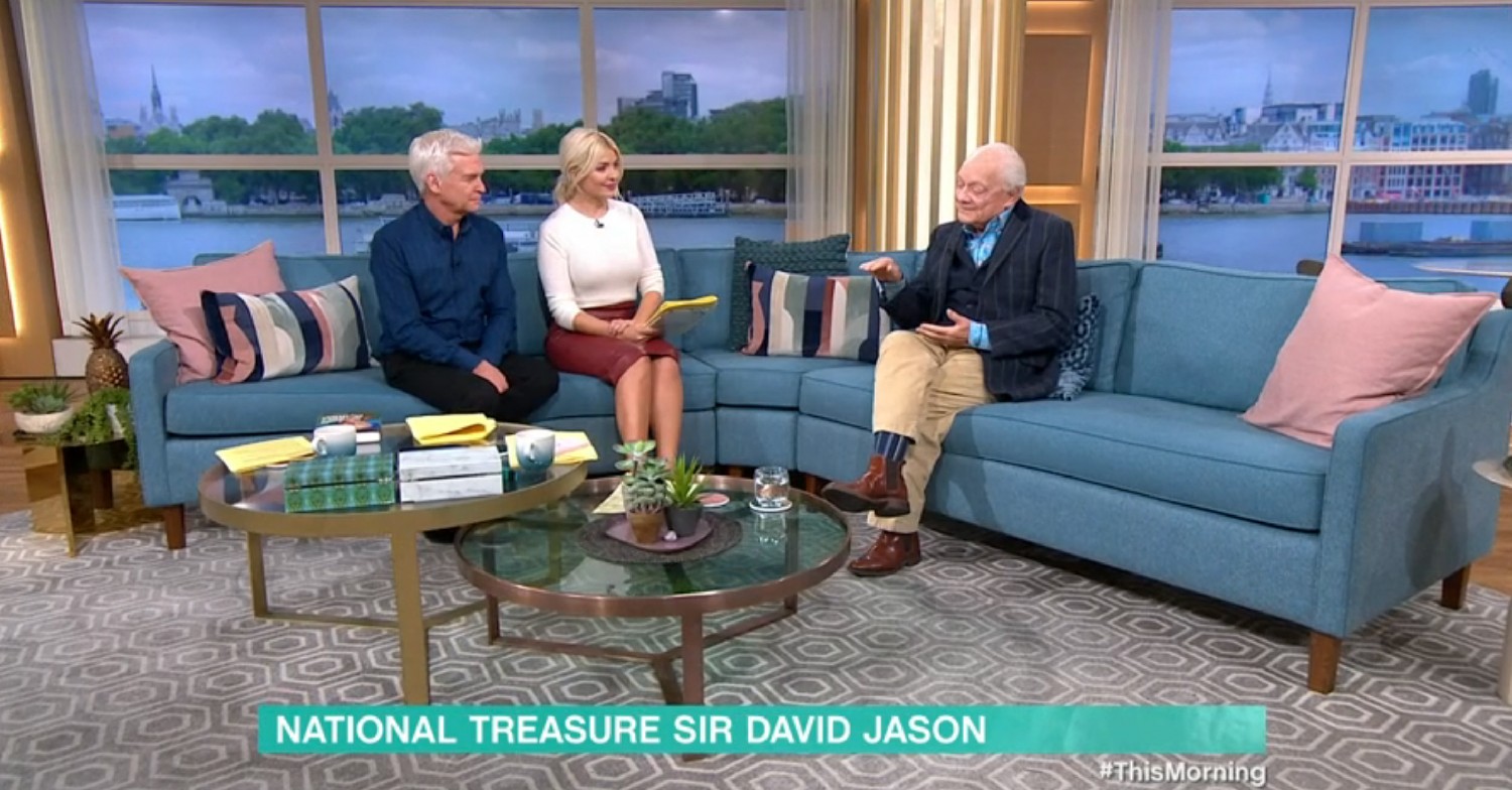 Phillip Schofield, Holly Willoughby, Sir David Jason on This Morning today