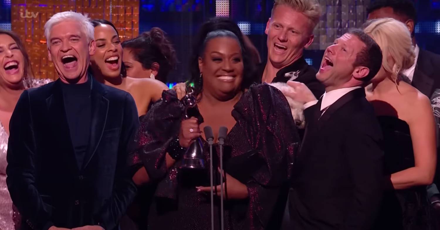 This Morning vet Dr Scott Miller seen on stage during the NTAs