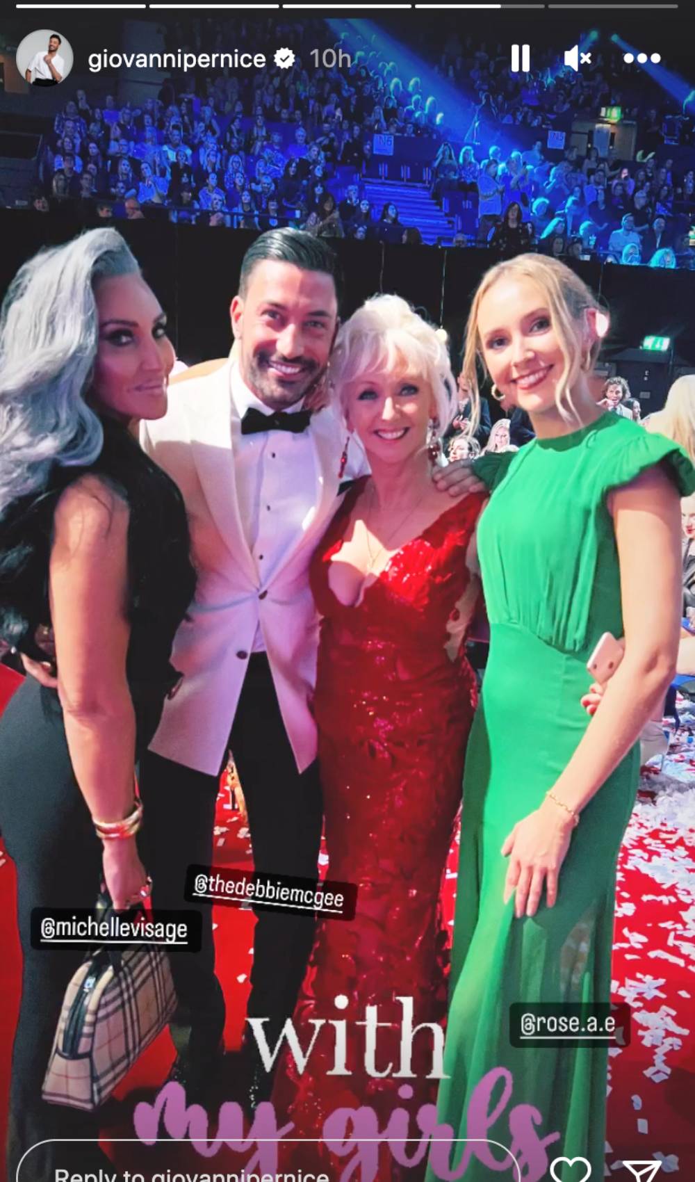 Strictly star Giovanni Pernice with Rose Ayling-Ellis at the NTAs