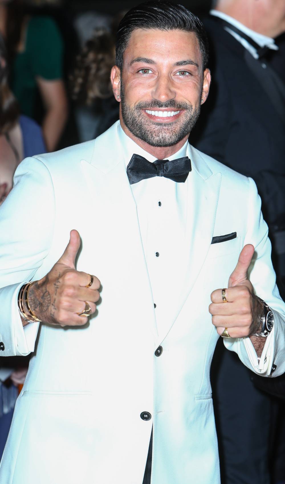 Strictly star Giovanni Pernice gives the thumbs up at the NTAs