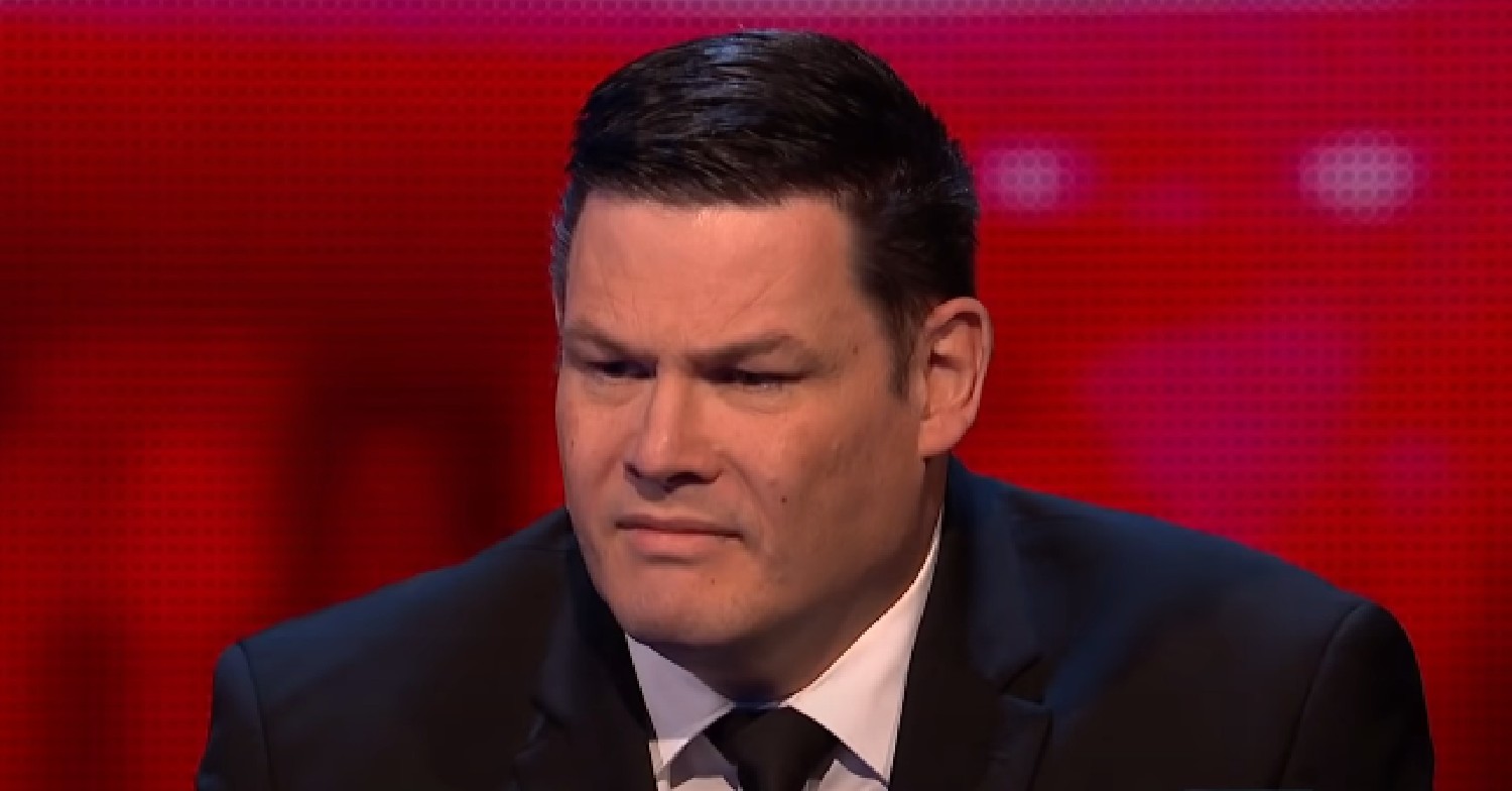 Mark Labbett frowning on The Chase