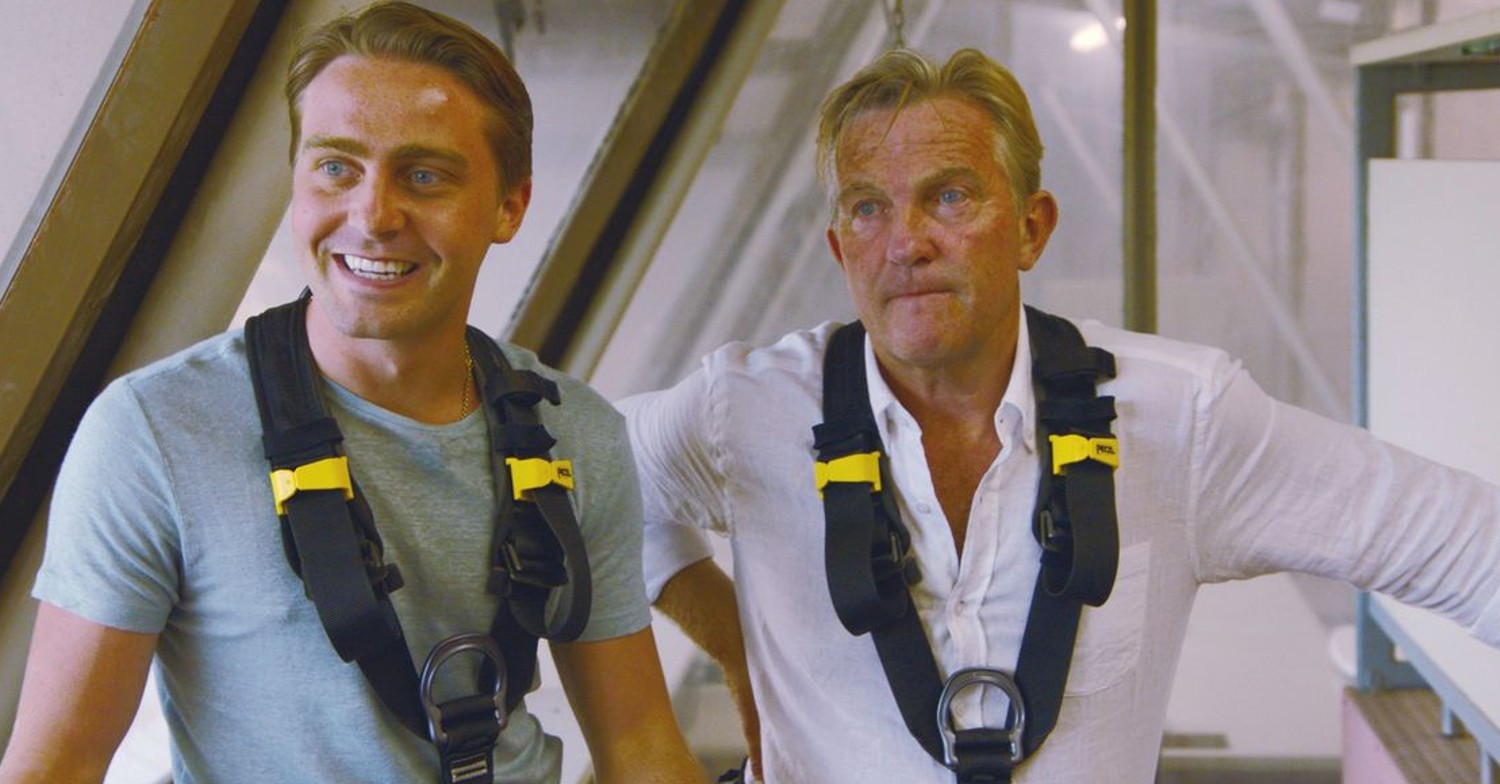 Bradley Walsh and his son Barney Walsh on ITV