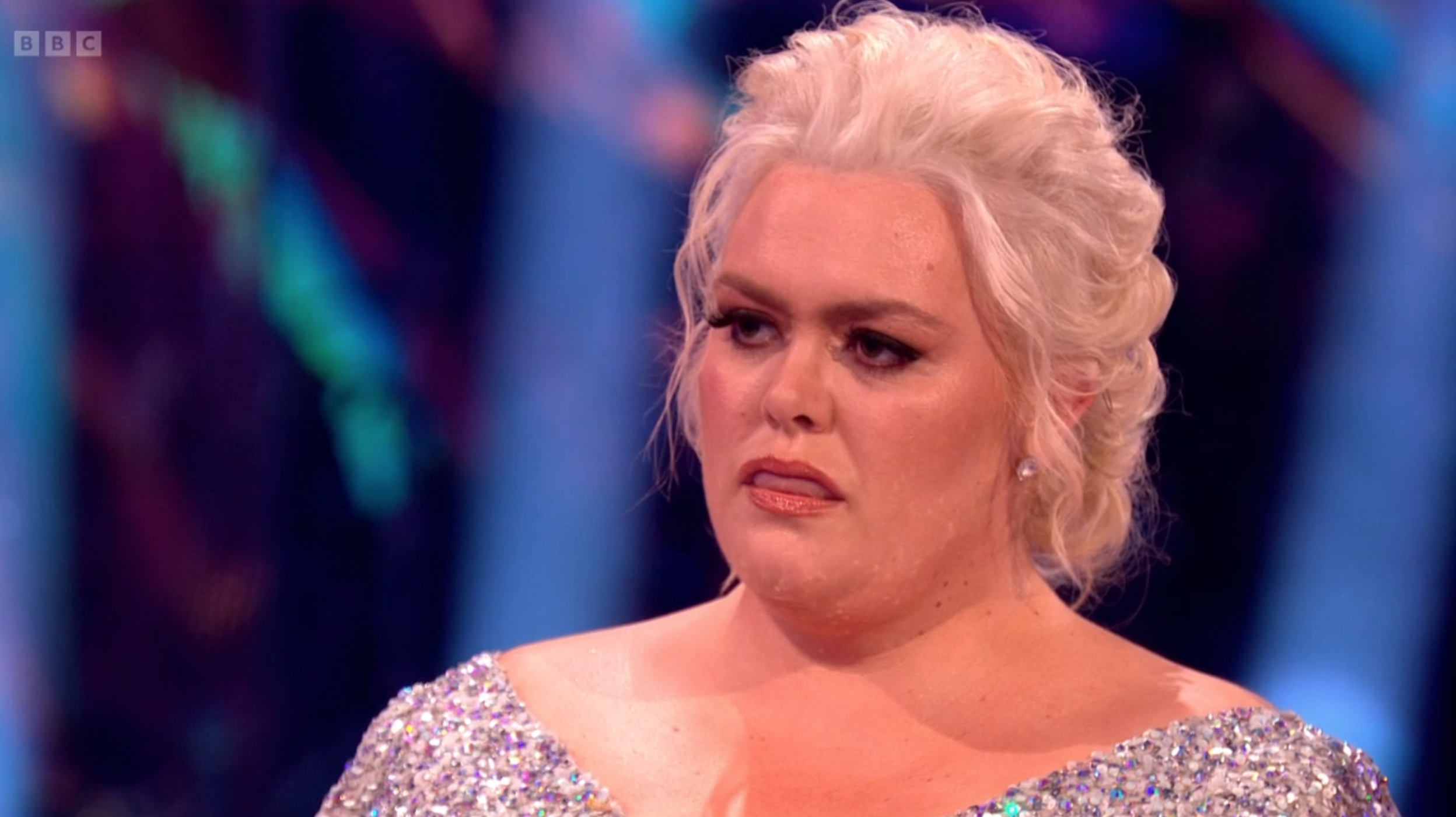 Jayde Adams crying on Strictly