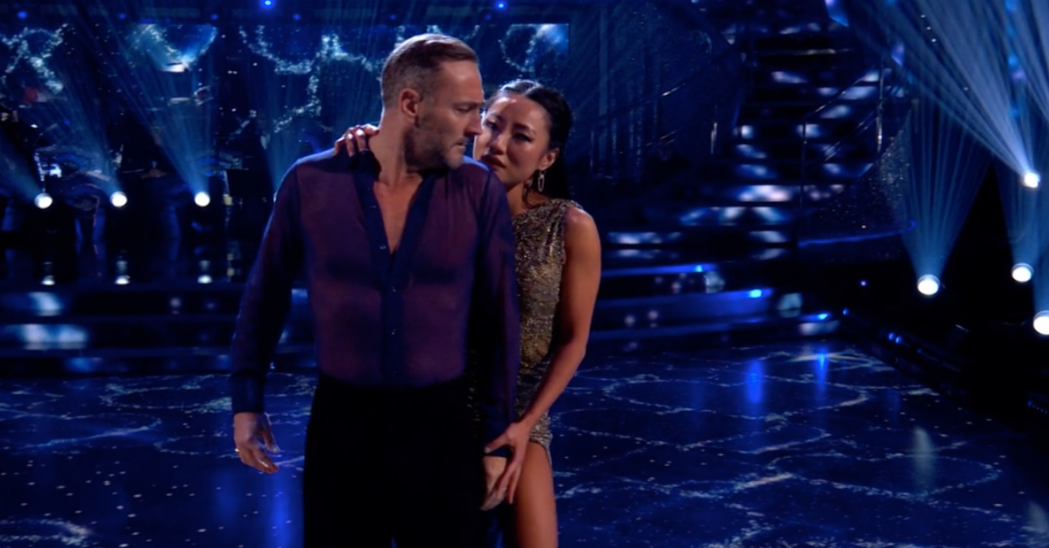 Will Mellor and Nancy dancing on Strictly 