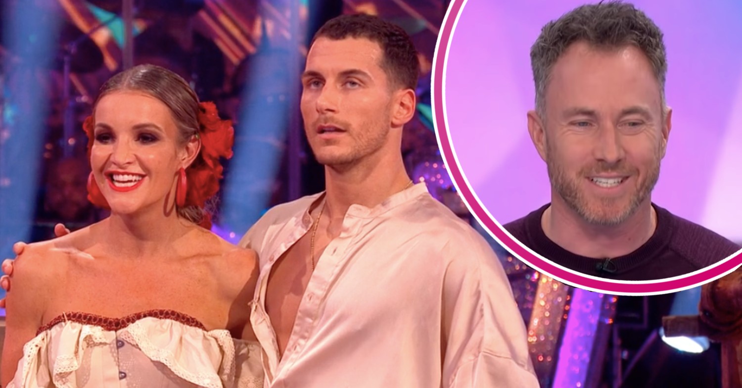 Helen and Gorka on Strictly with James Jordan on Loose Women