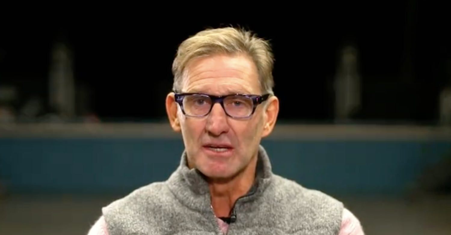 Tony Adams looking at the camera on Strictly 