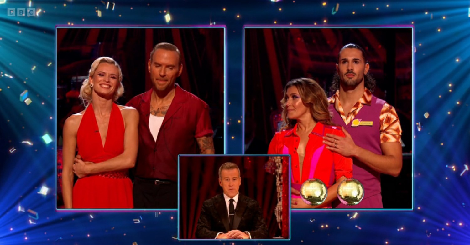 Anton Du Beke giving verdict on dance off couples during Strictly results show