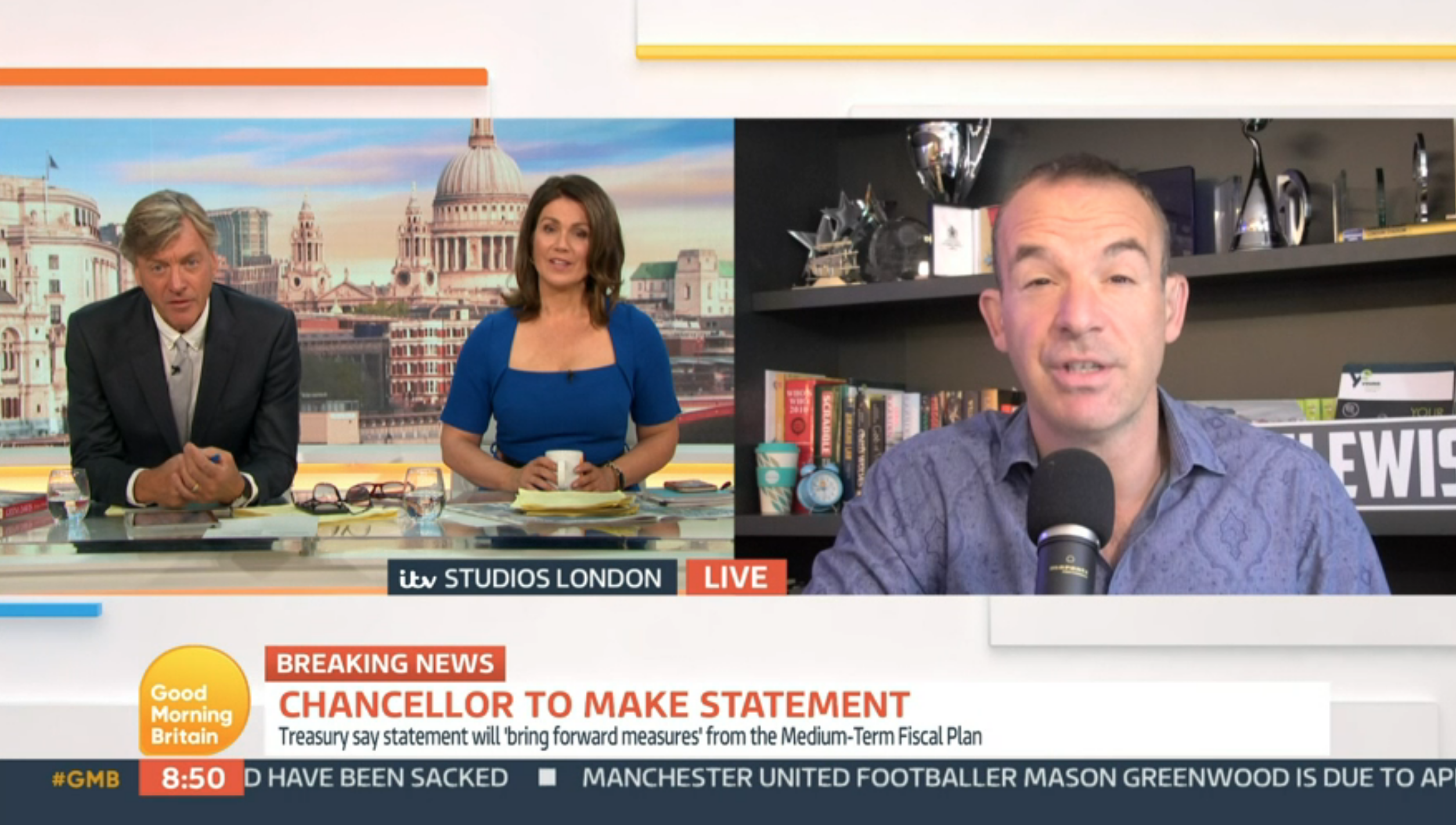 GMB presenter Martin Lewis telling off Richard Madeley