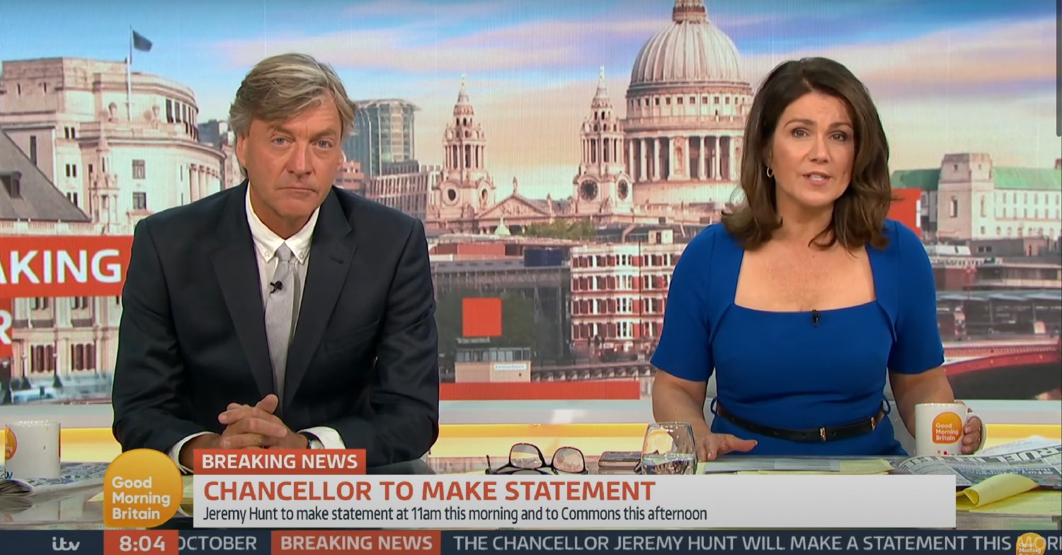 Richard Madeley and Susanna Reid on GMB today