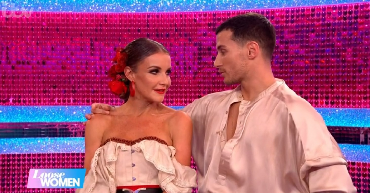 Gorka Marquez speaks to Helen Skelton on Strictly, shown on Loose Women today