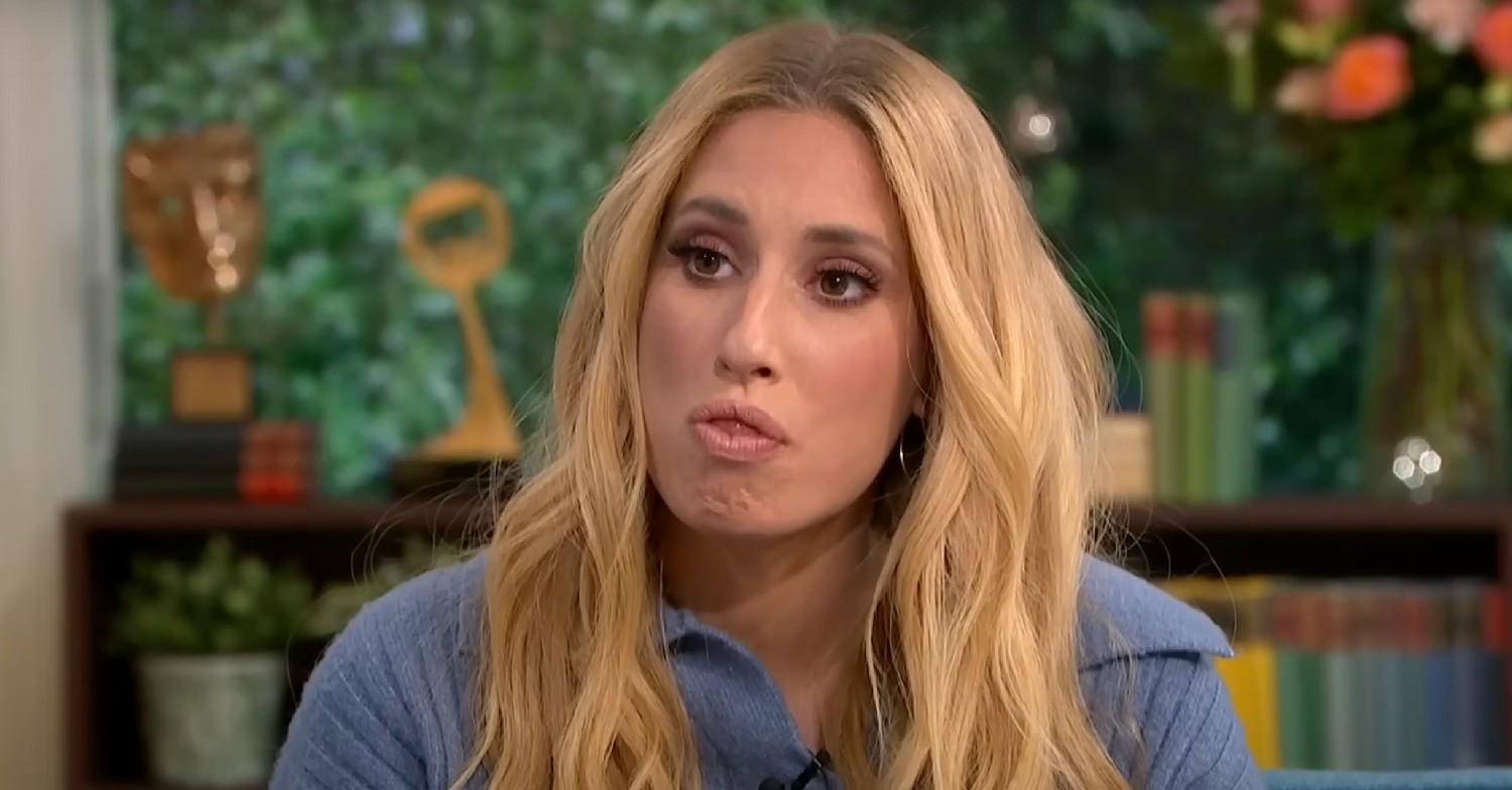 Stacey Solomon looking unimpressed on This Morning 