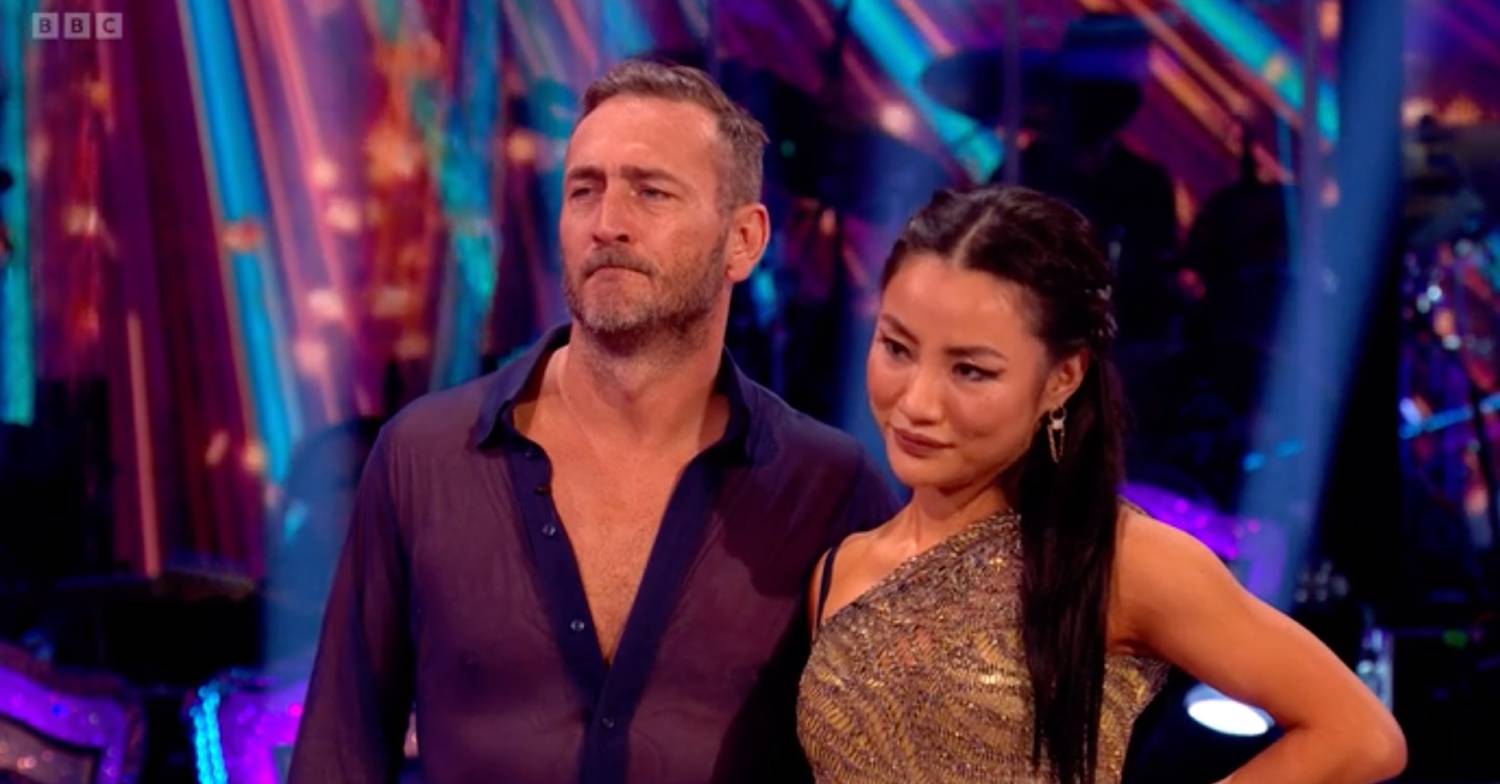 Strictly star Will Mellor and Nancy Xu listen to the judges