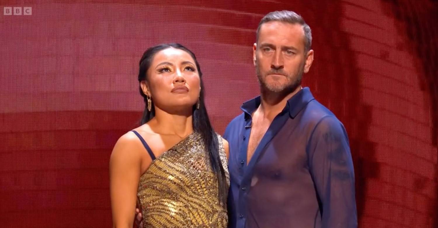 Strictly star Will Mellor and Nancy Xu appear anxious
