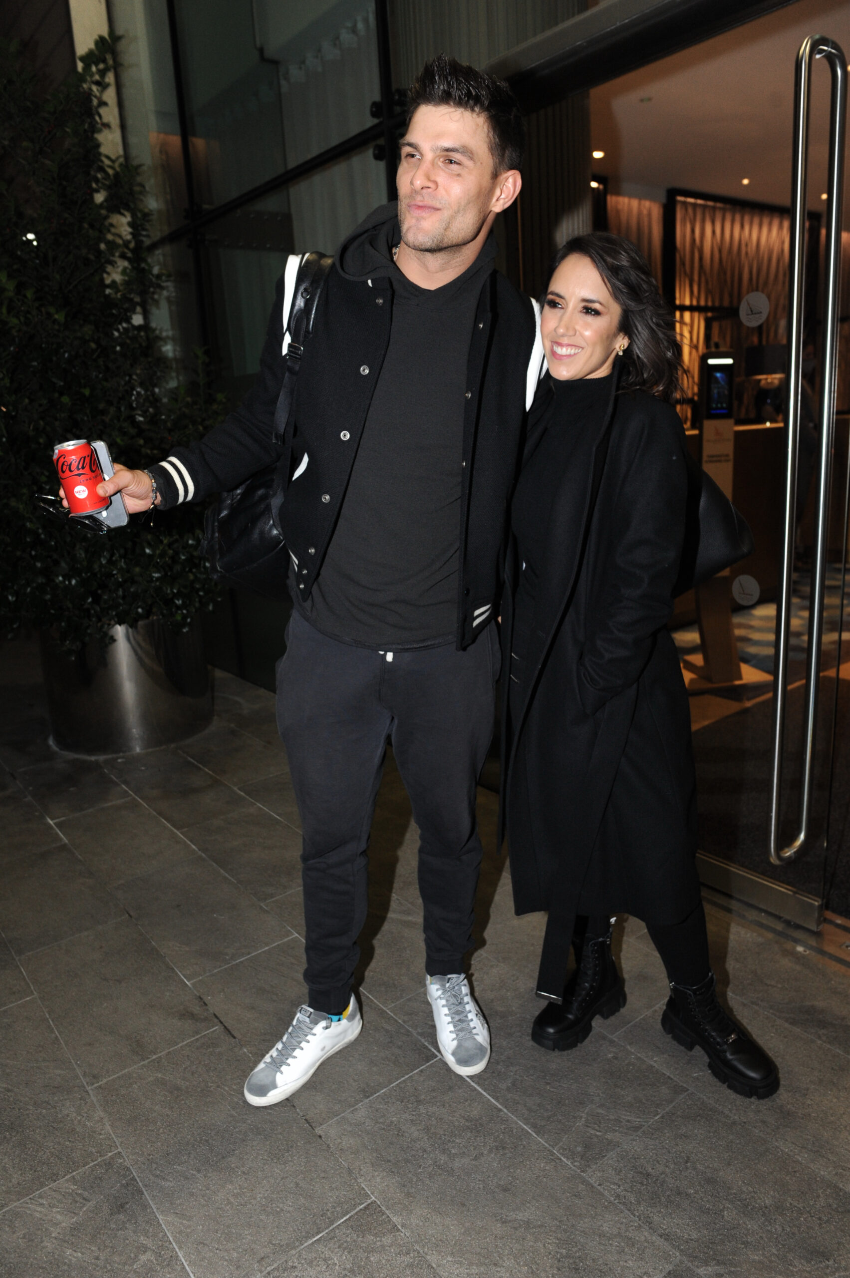 Janette Manrara and Aljaz smiling together