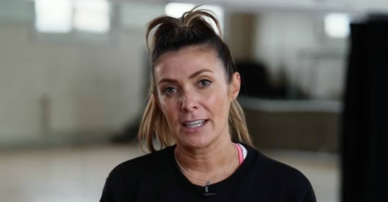 Strictly star Kym Marsh appears serious