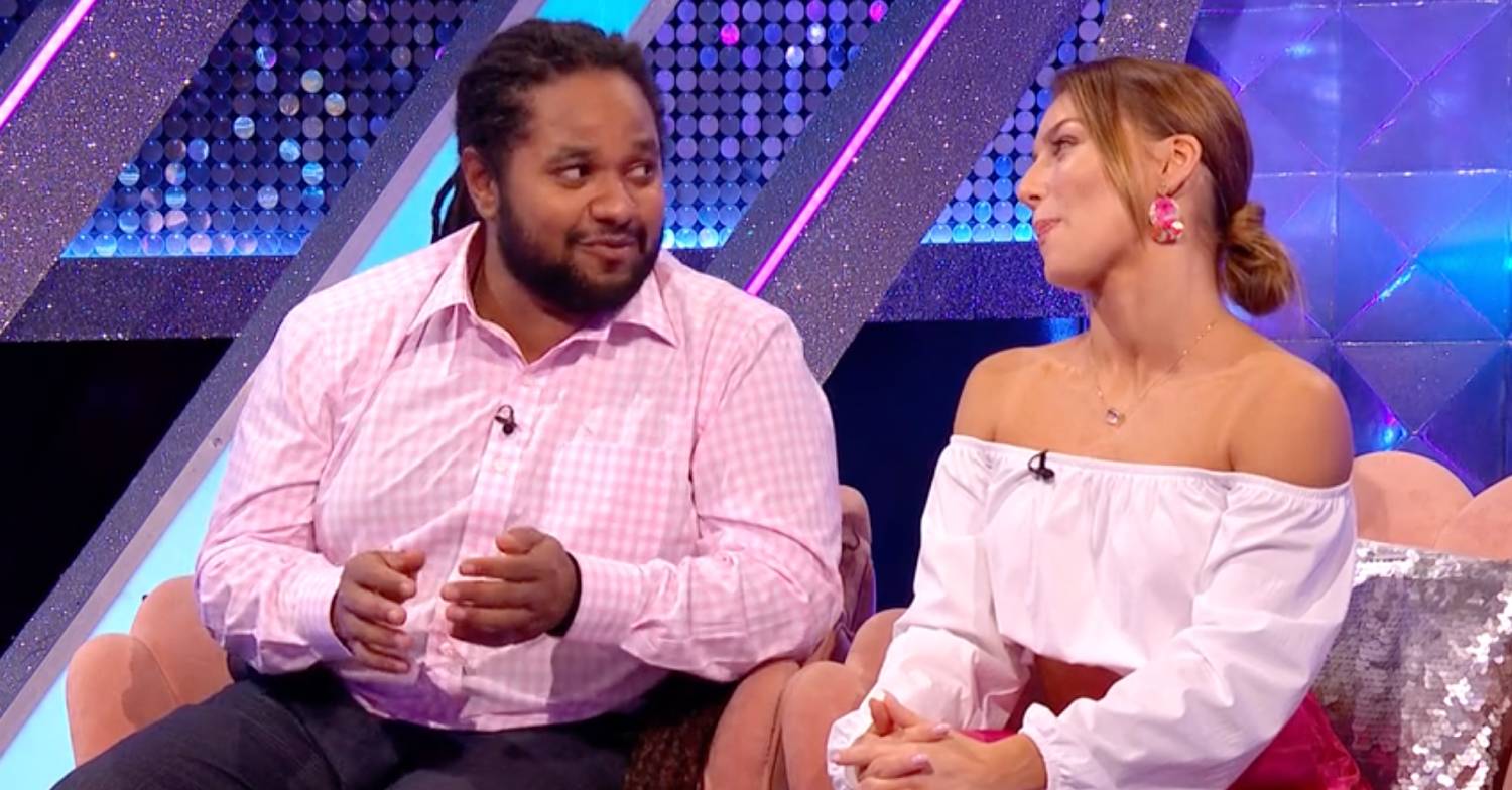 Strictly star Hamza Yassin looks to the side