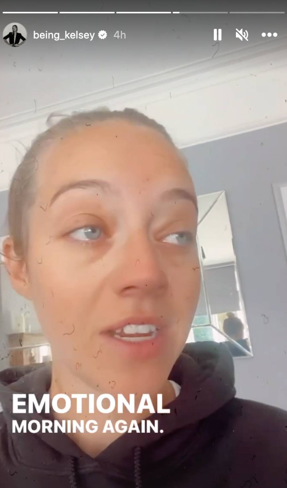 Tom Parker widow Kelsey Parker cries on Instagram