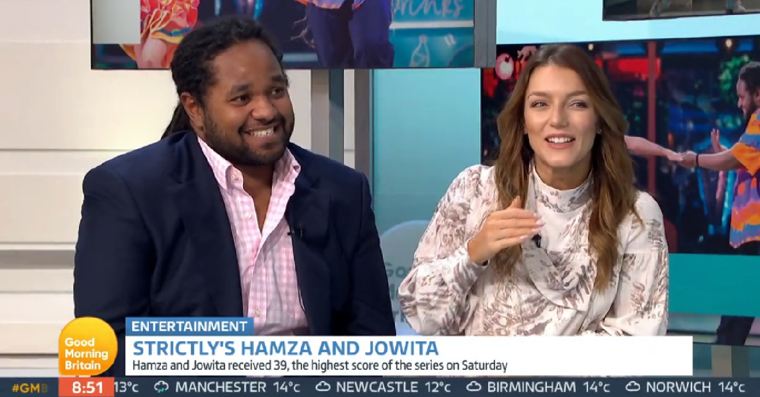 Strictly stars Hamza and Jowita on GMB today