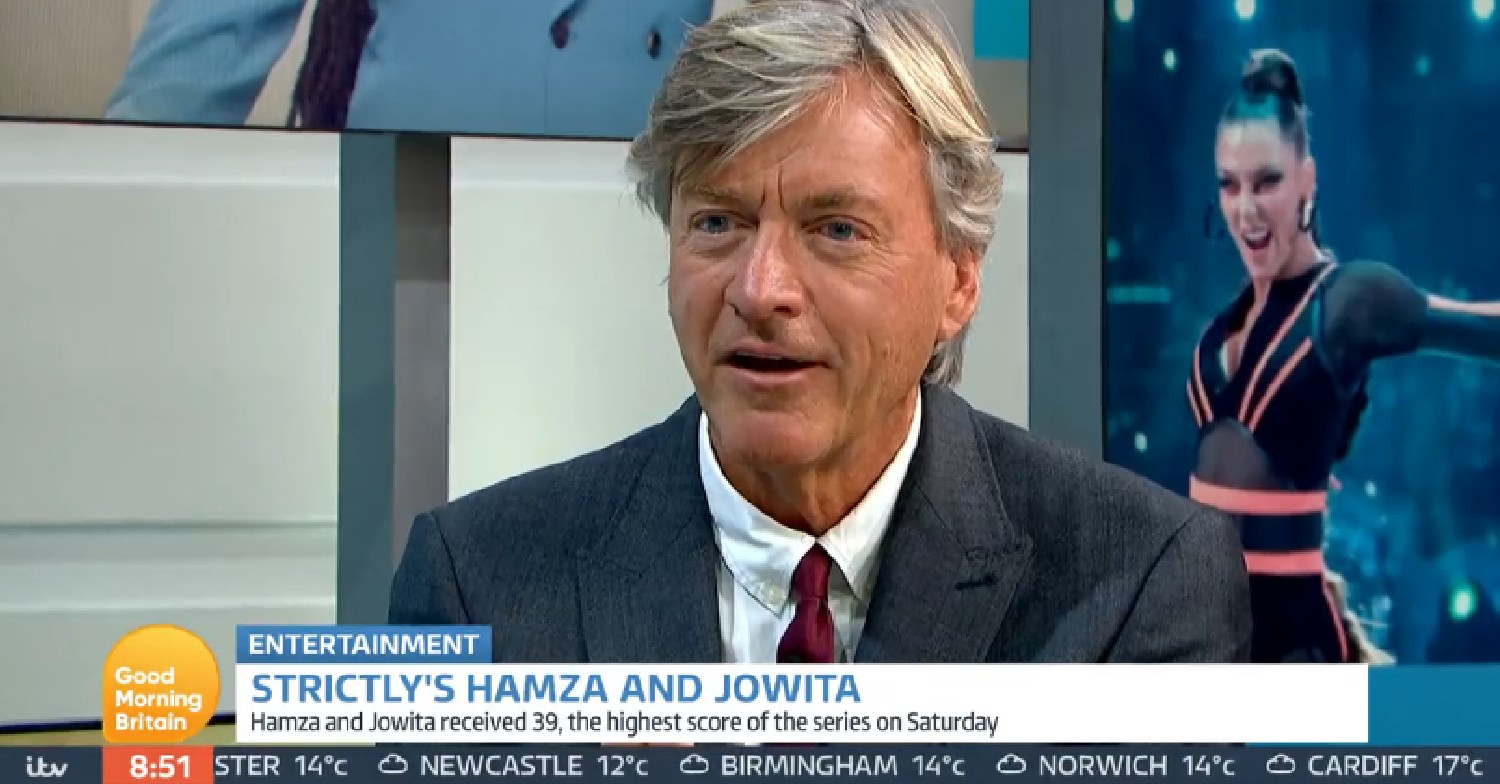 Richard Madeley looking surprised on GMB today
