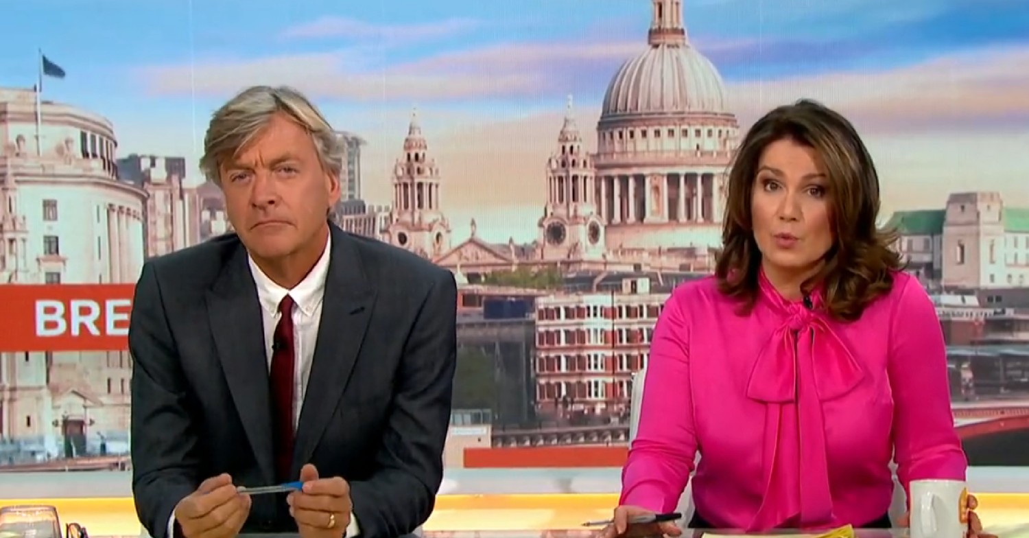 Richard Madeley and Susanna Reid on GMB today 