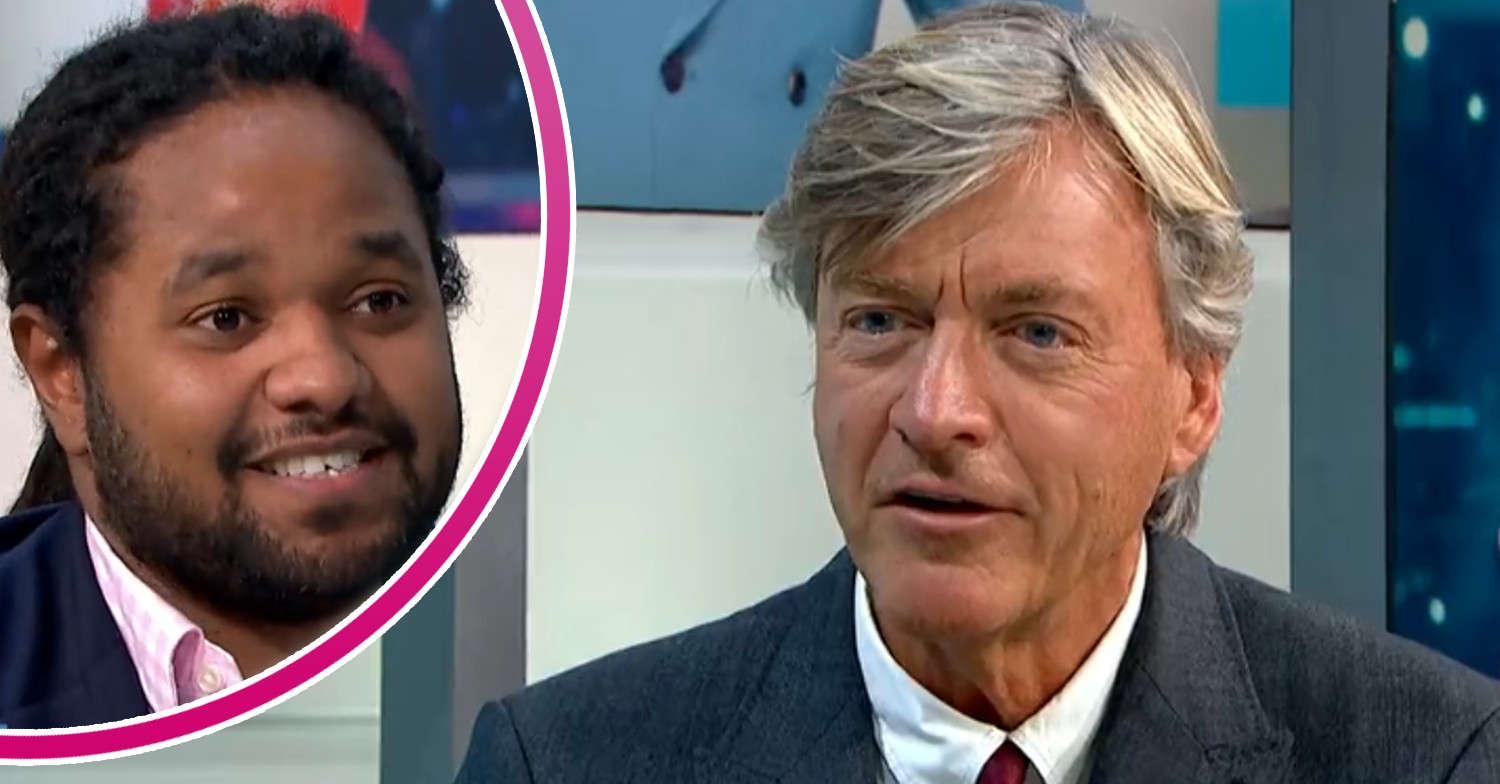 Strictly star Hamza Yassin and Richard Madeley talking on GMB today