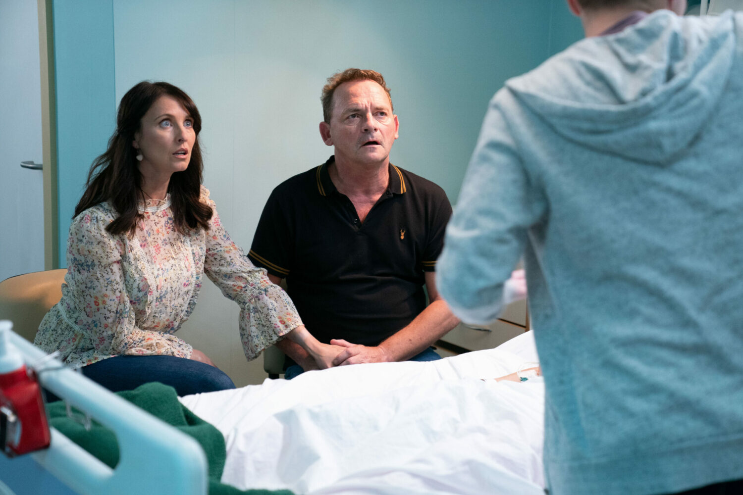 EastEnders' Honey and Billy look shocked at Lola's bedside