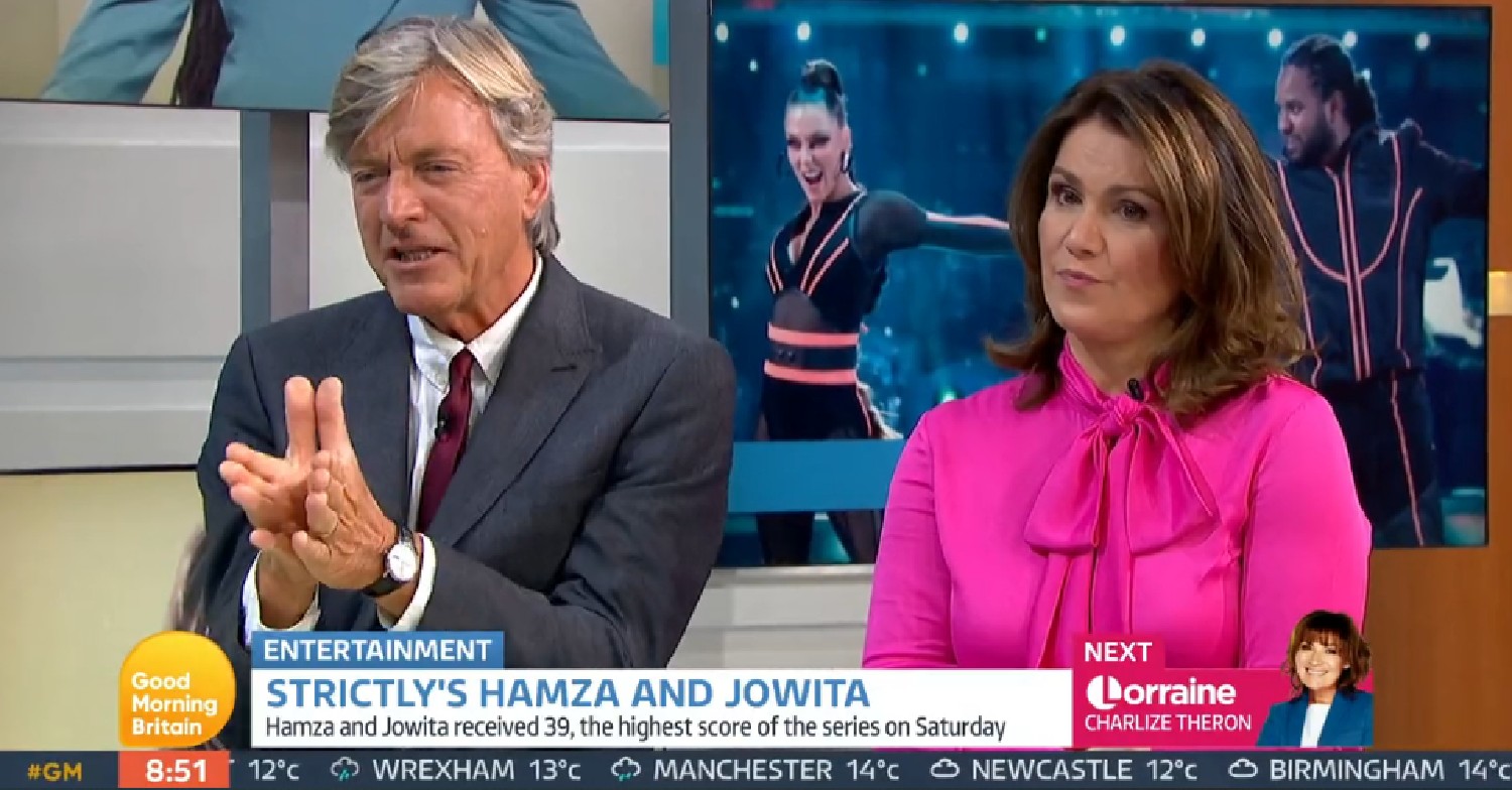 Richard Madeley speaking alongside Susanna Reid on GMB today