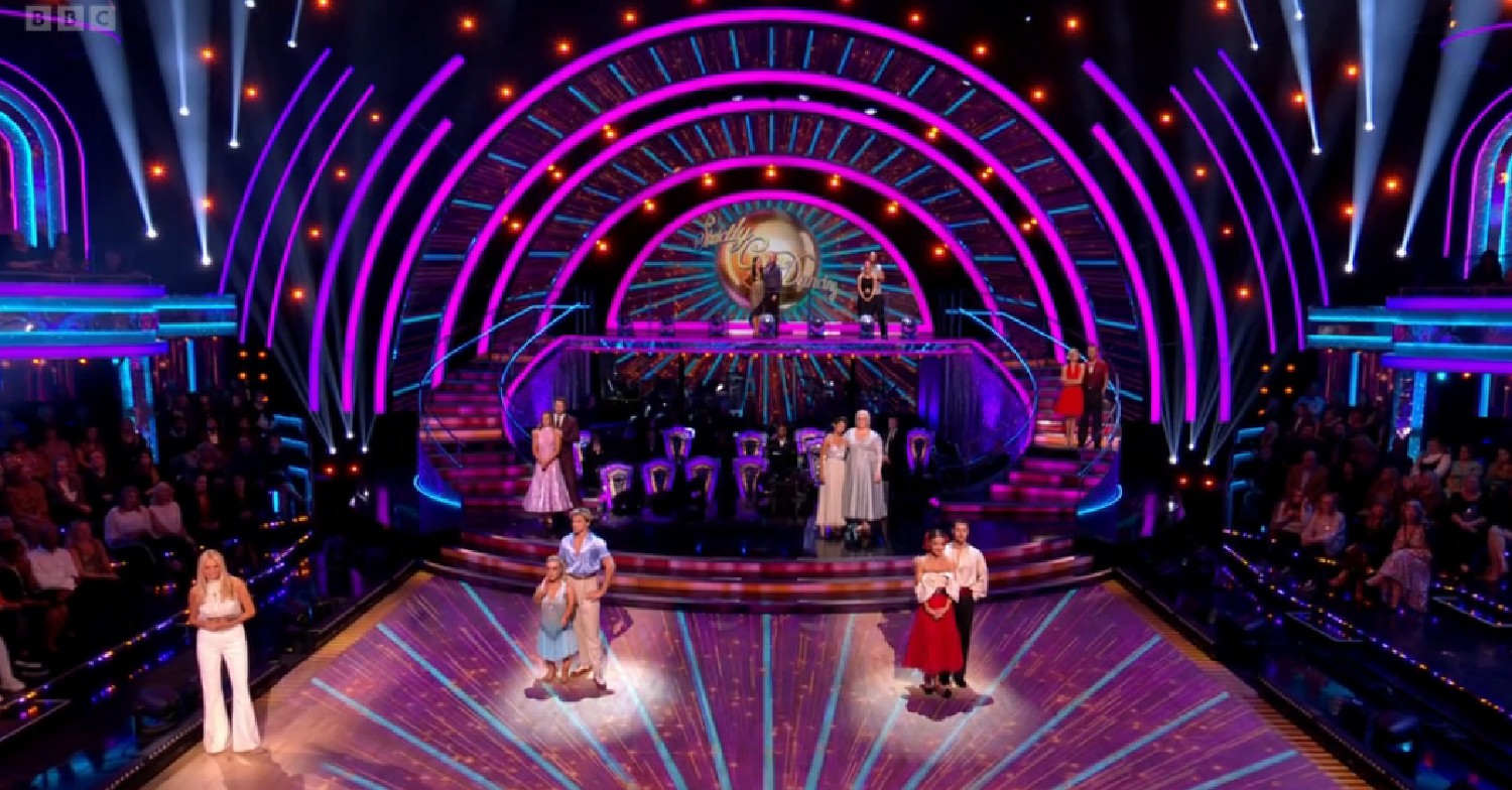 The Strictly stars during the results show
