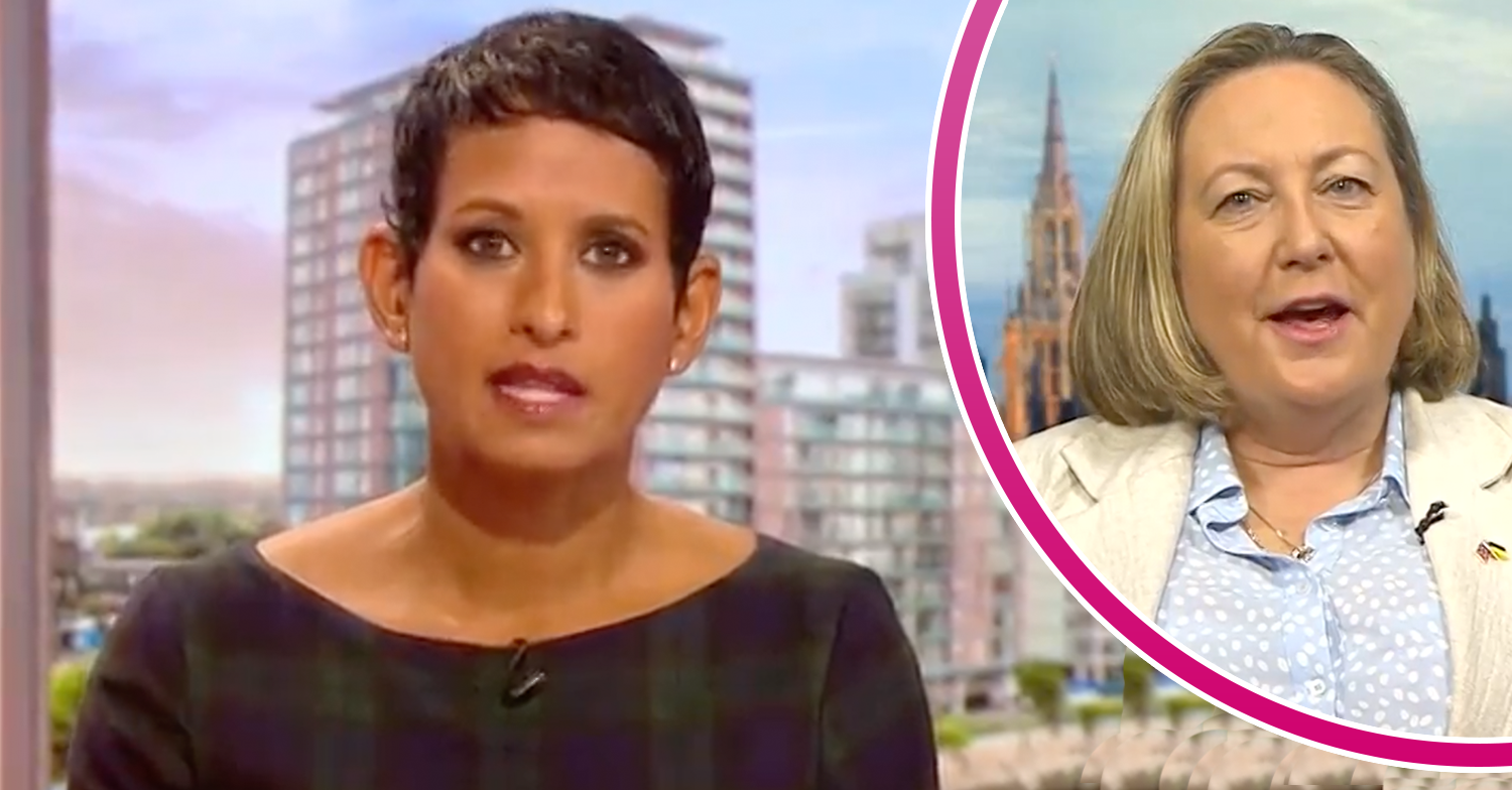 BBC Breakfast host Naga Munchetty interviewing an MP