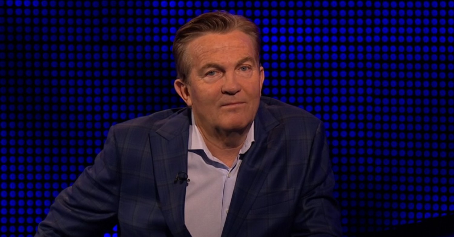 Bradley Walsh looking unimpressed on The Chase 