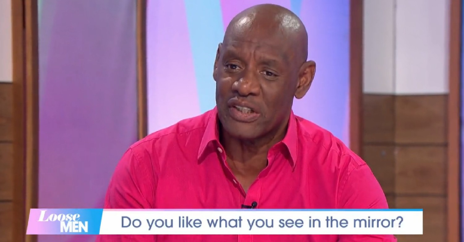 Shaun Wallace in pink shirt on Loose Men on ITV