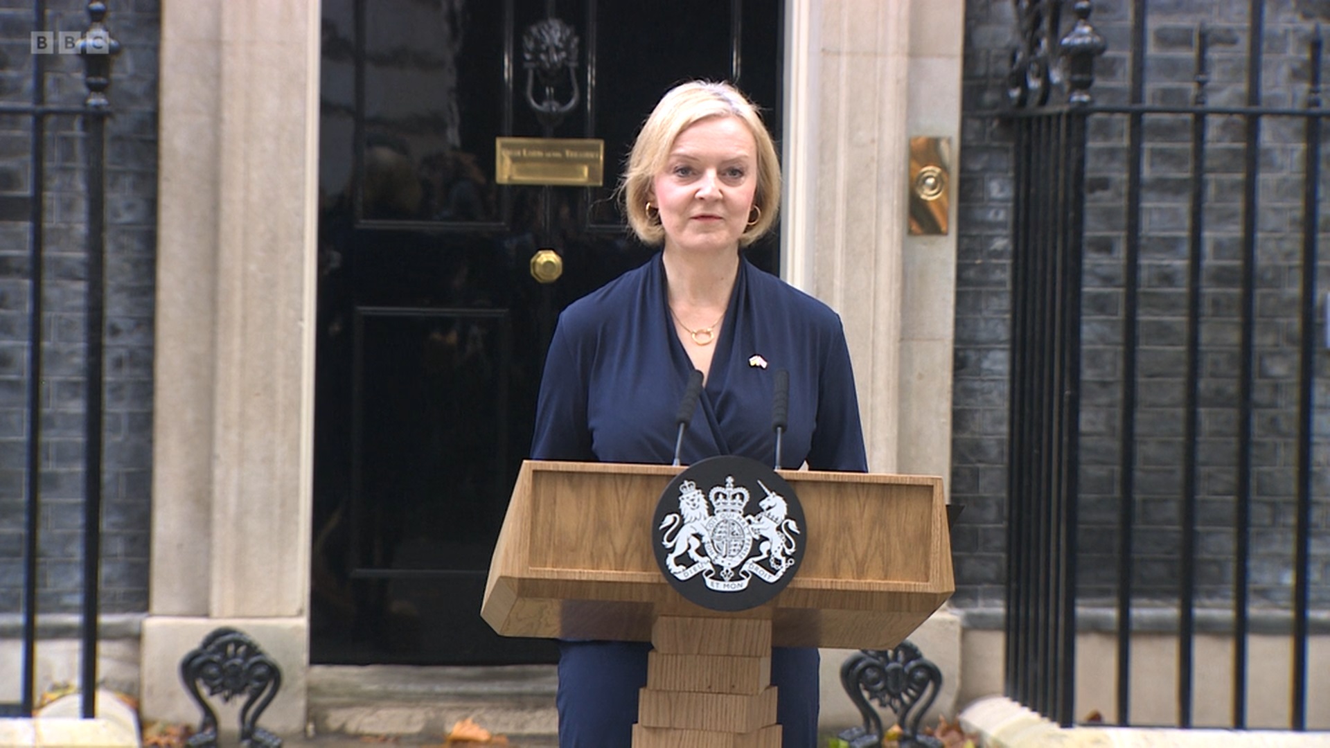 Liz Truss resigned as Prime Minister outside number 10