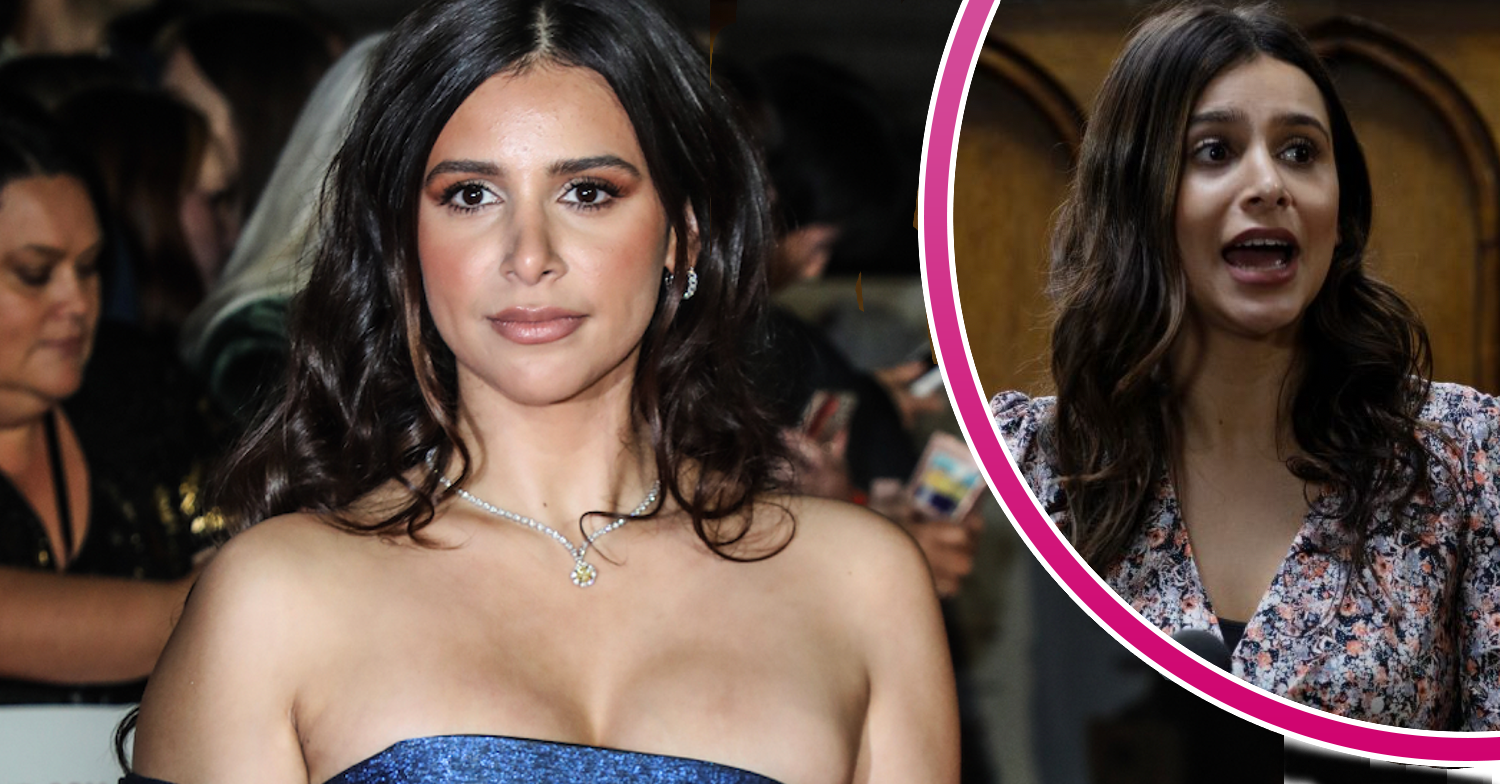 Paige Sandhu on red carpet with drop in of Meena Jutla in court