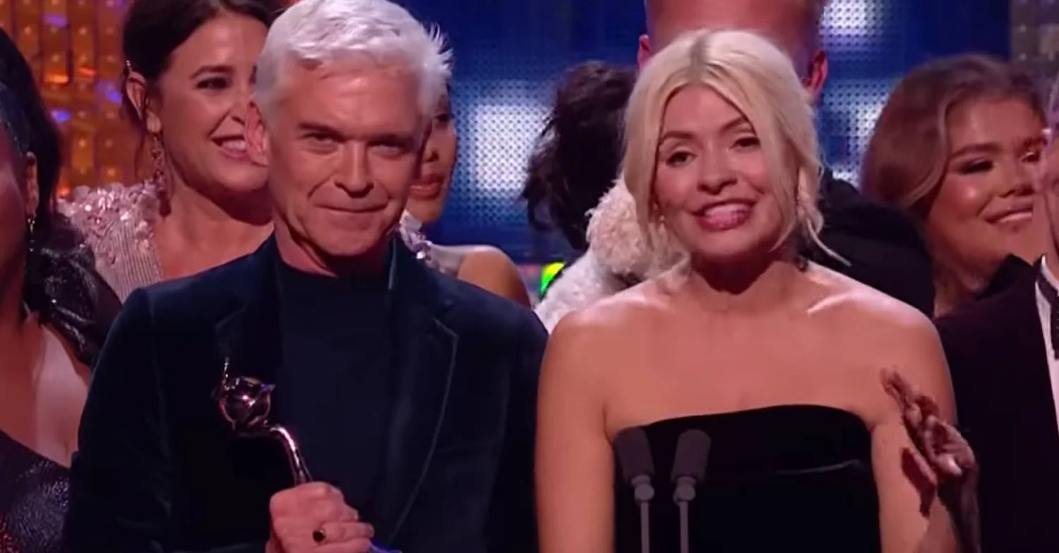 Phillip Schofield and Holly Willoughby winning an NTA 