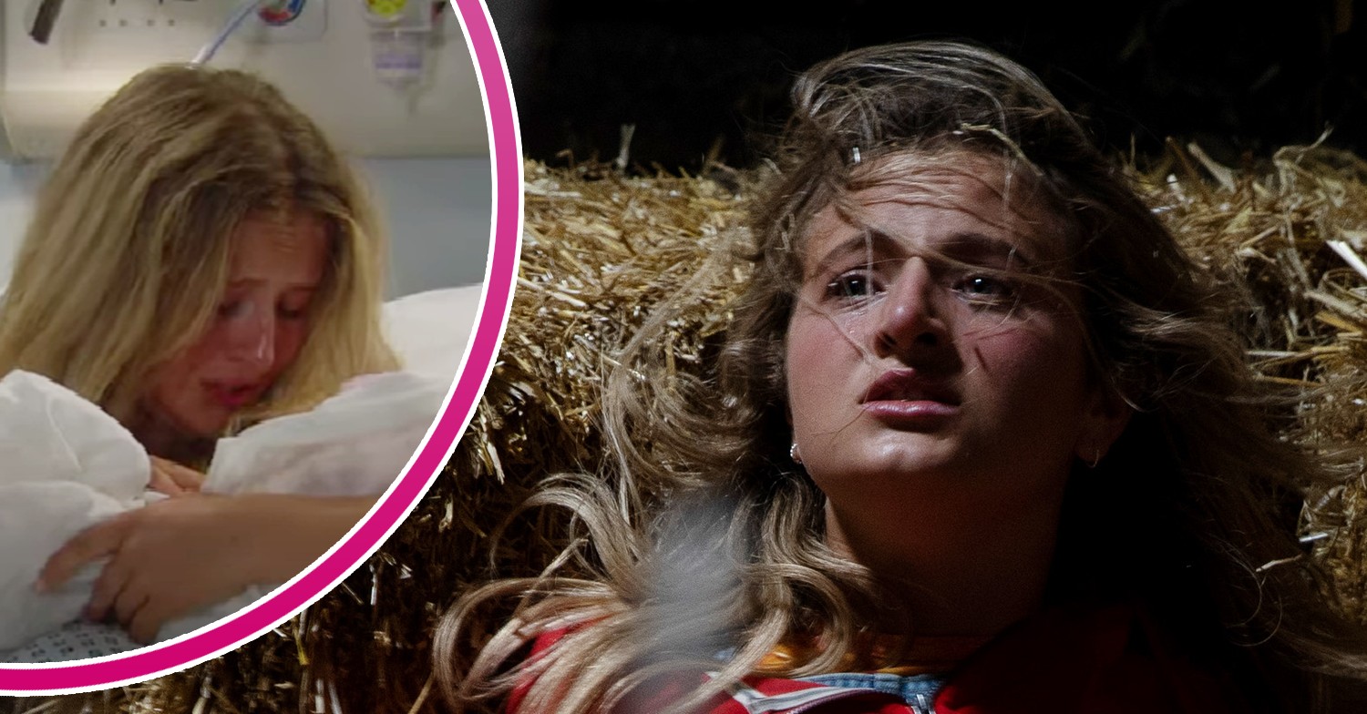 Amelia and her baby Emmerdale