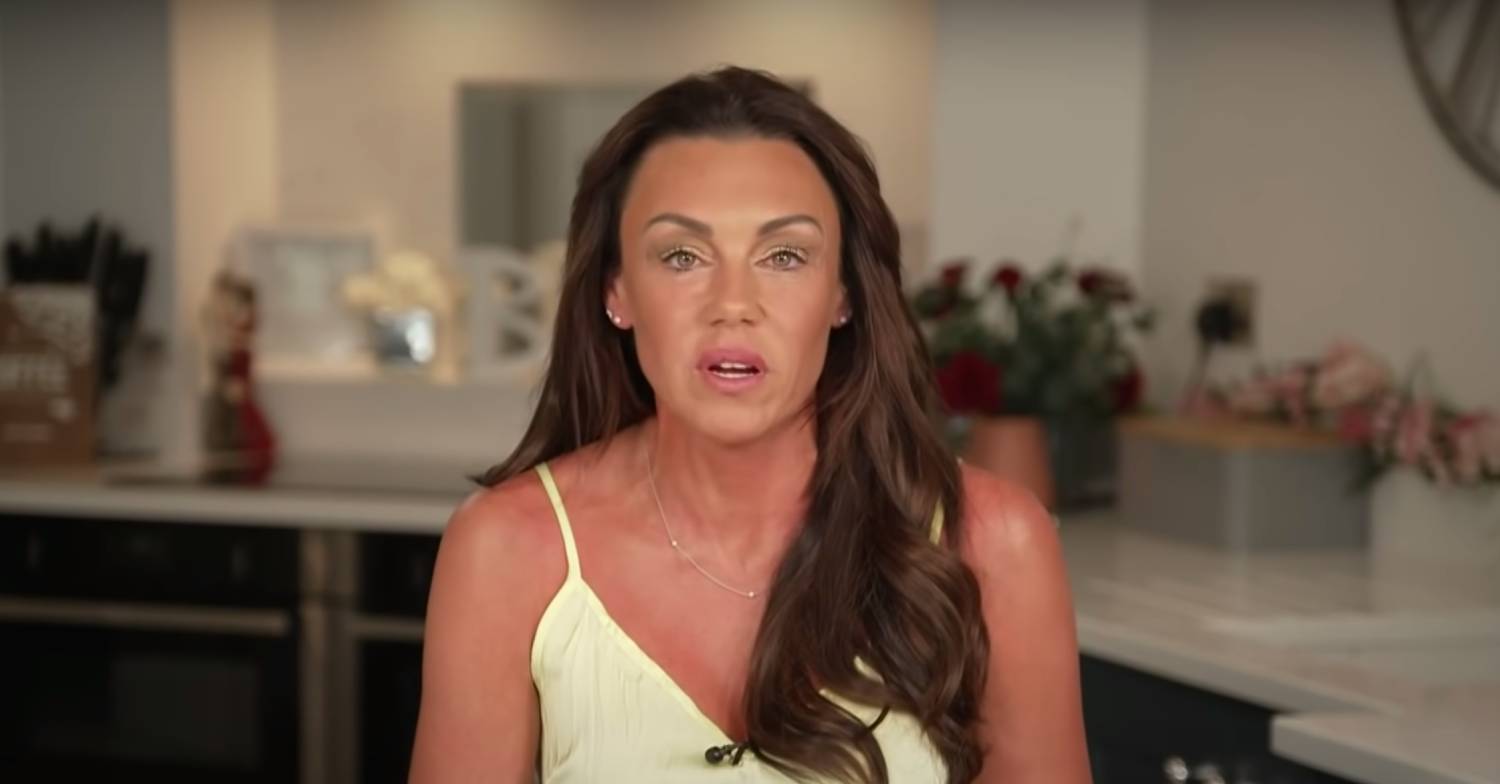 Dancing On Ice star Michelle Heaton speaks to camera