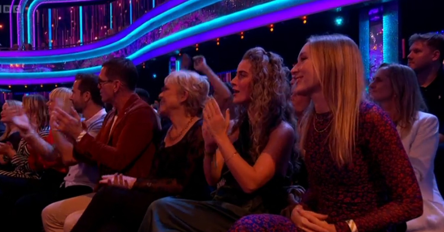 Rose Ayling-Ellis sitting in the audience on Strictly