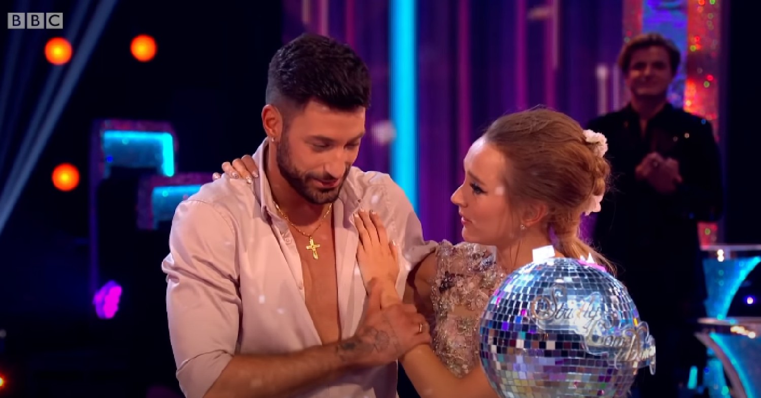 Giovanni Pernice and Rose Ayling-Ellis embrace each other on Strictly