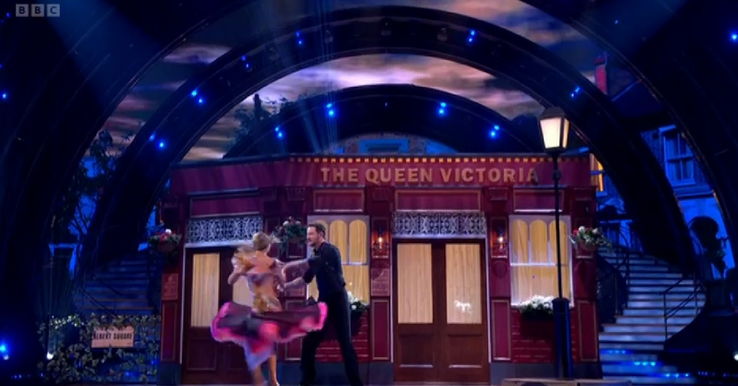 James Bye and Amy Dowden dancing on Strictly on BBC