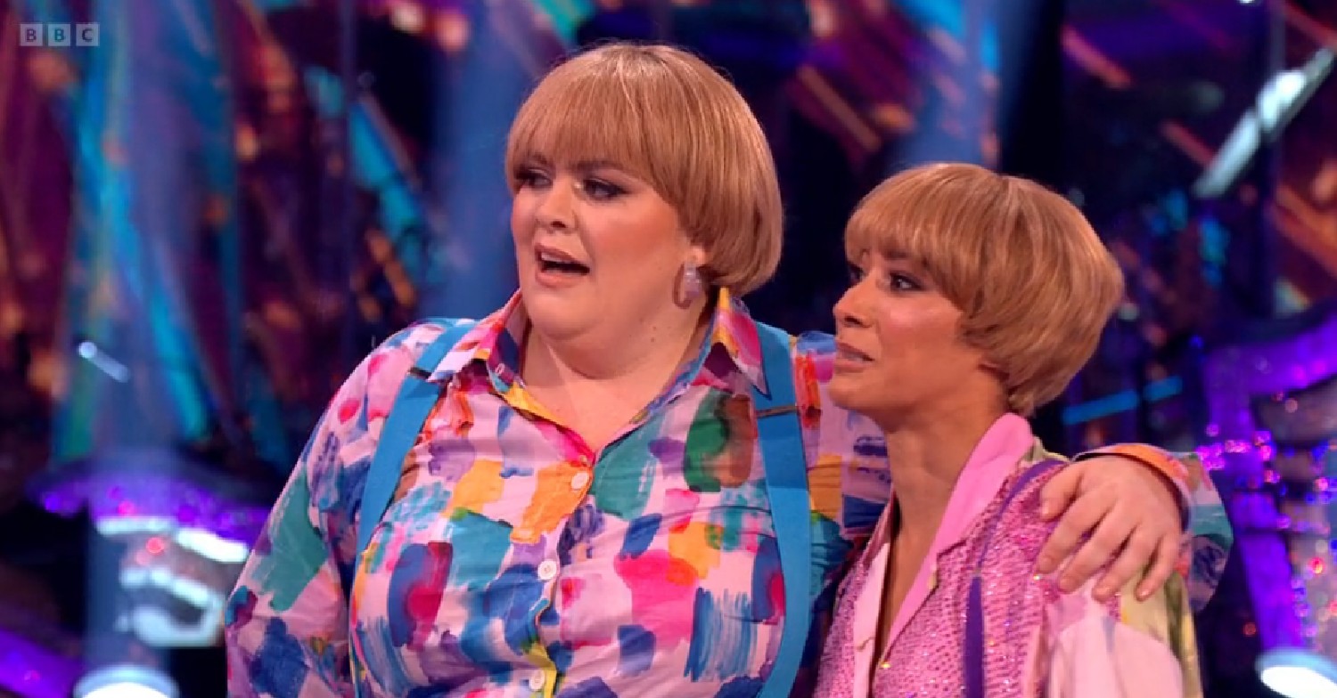 Jayde Adams and Karen Hauer speaking on Strictly Come Dancing