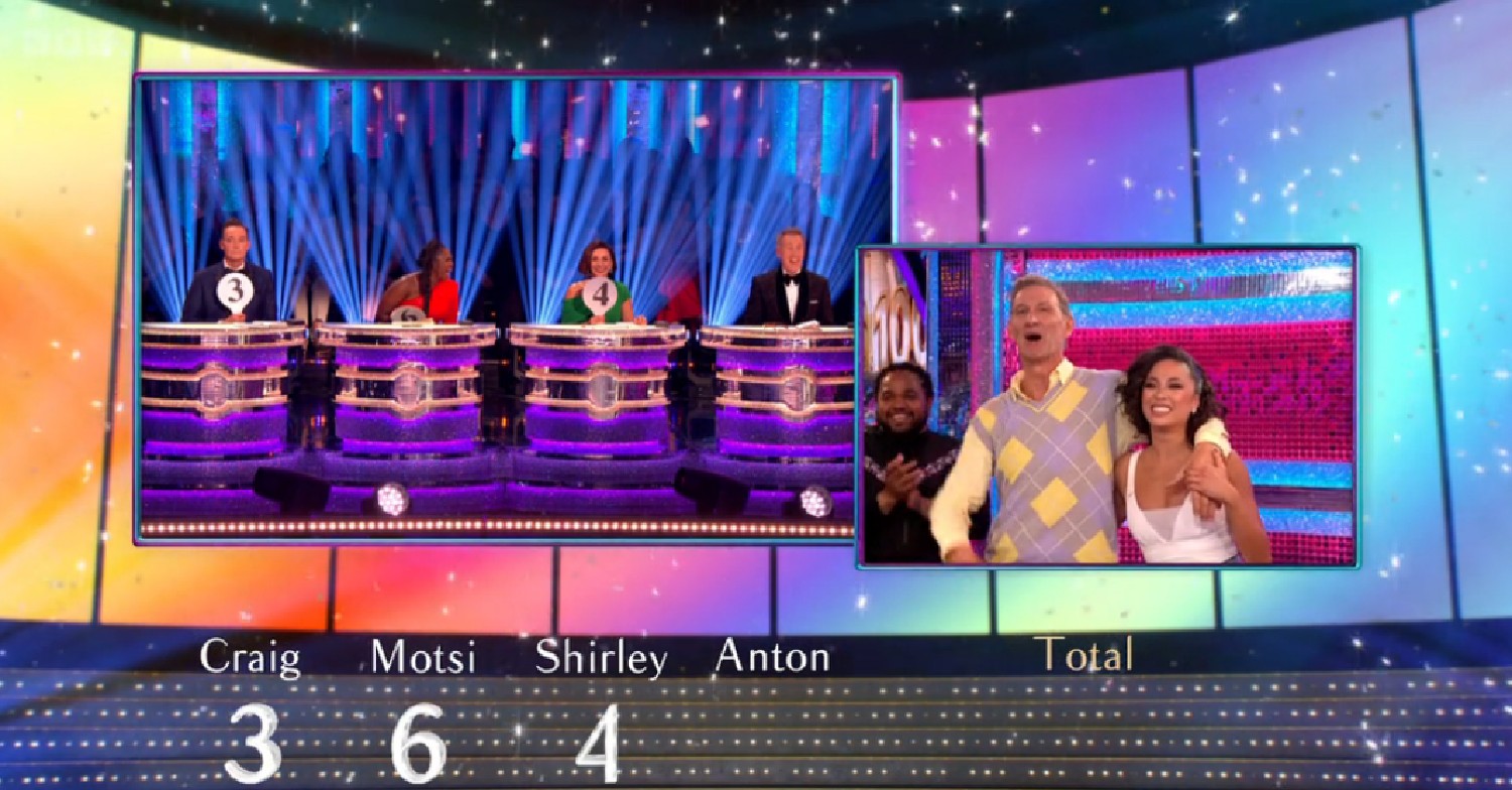 Tony Adams receives scoring from Strictly judges