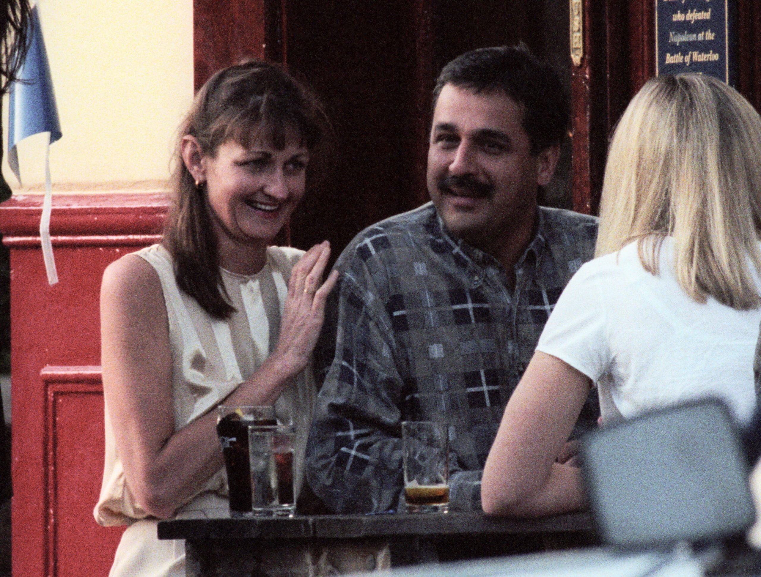 Dr Hasnat Khan smiling at the pub