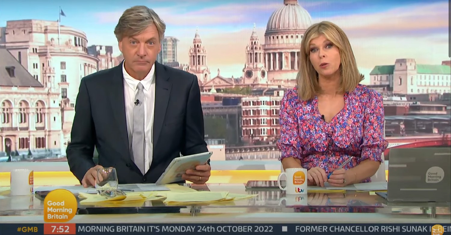 Richard Madeley and Kate Garraway GMB today
