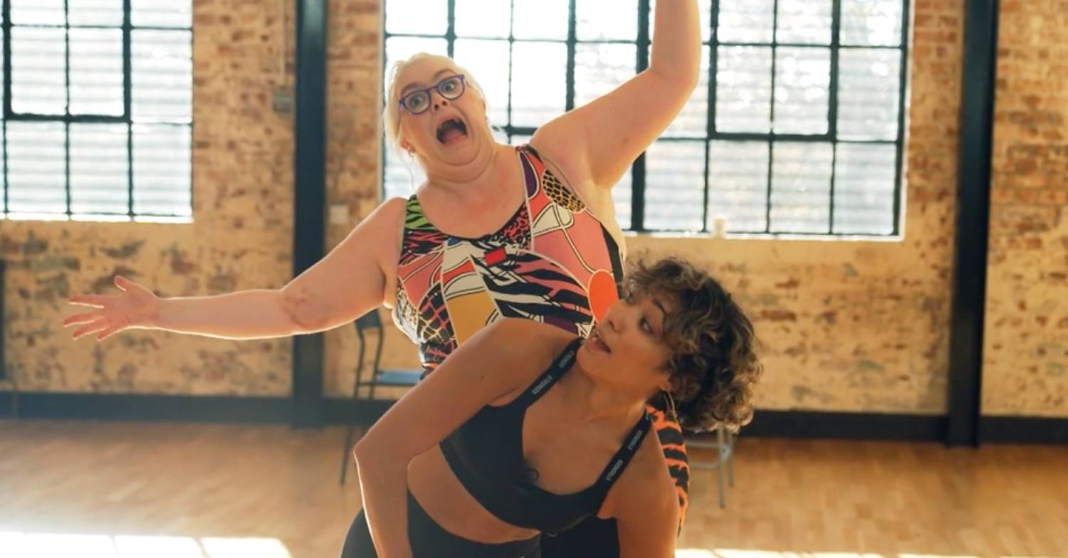 Jayde Adams mucks about with Strictly partner Karen Hauer